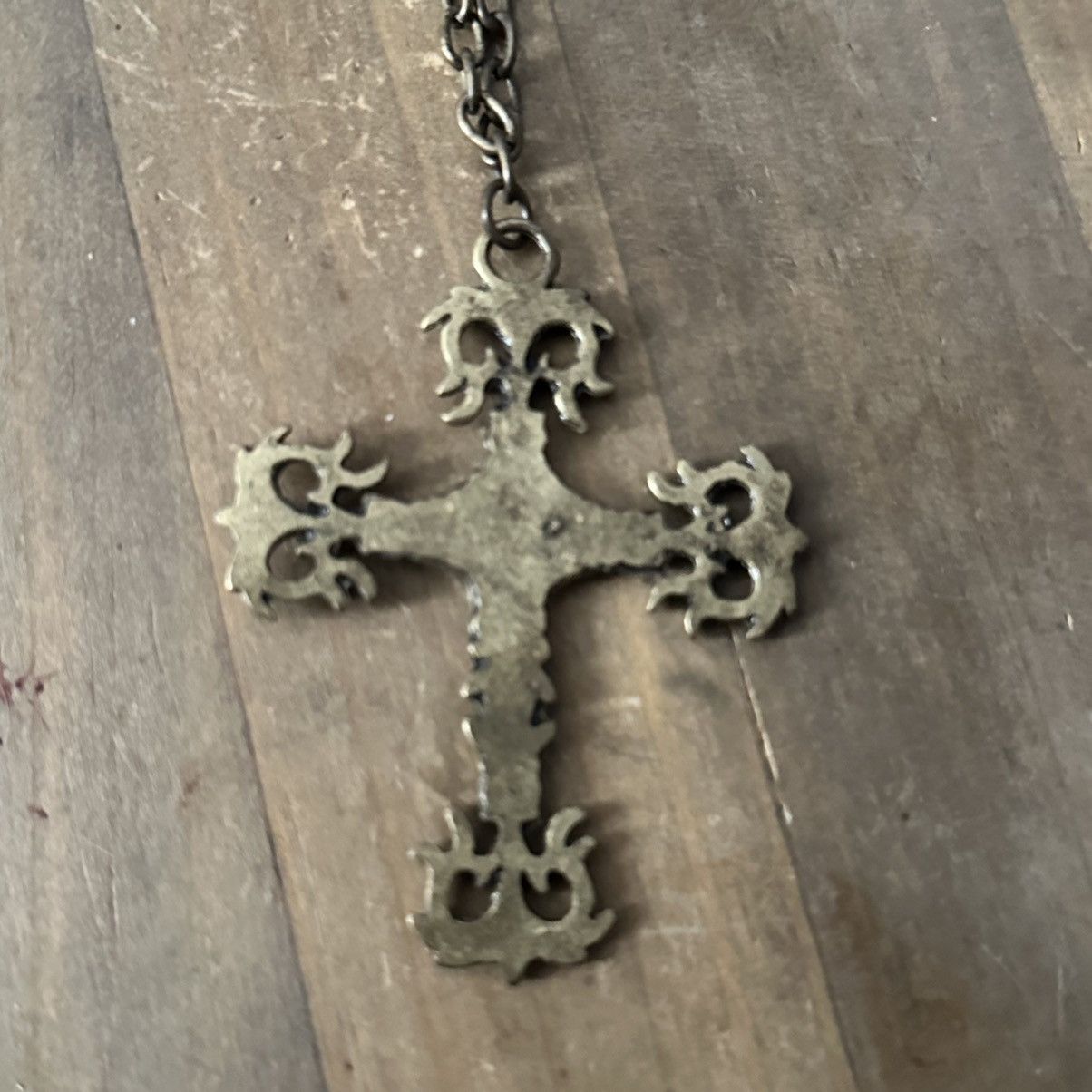 Other Bronze tone large gothic cross pendant necklace Size ONE SIZE - 4 Thumbnail