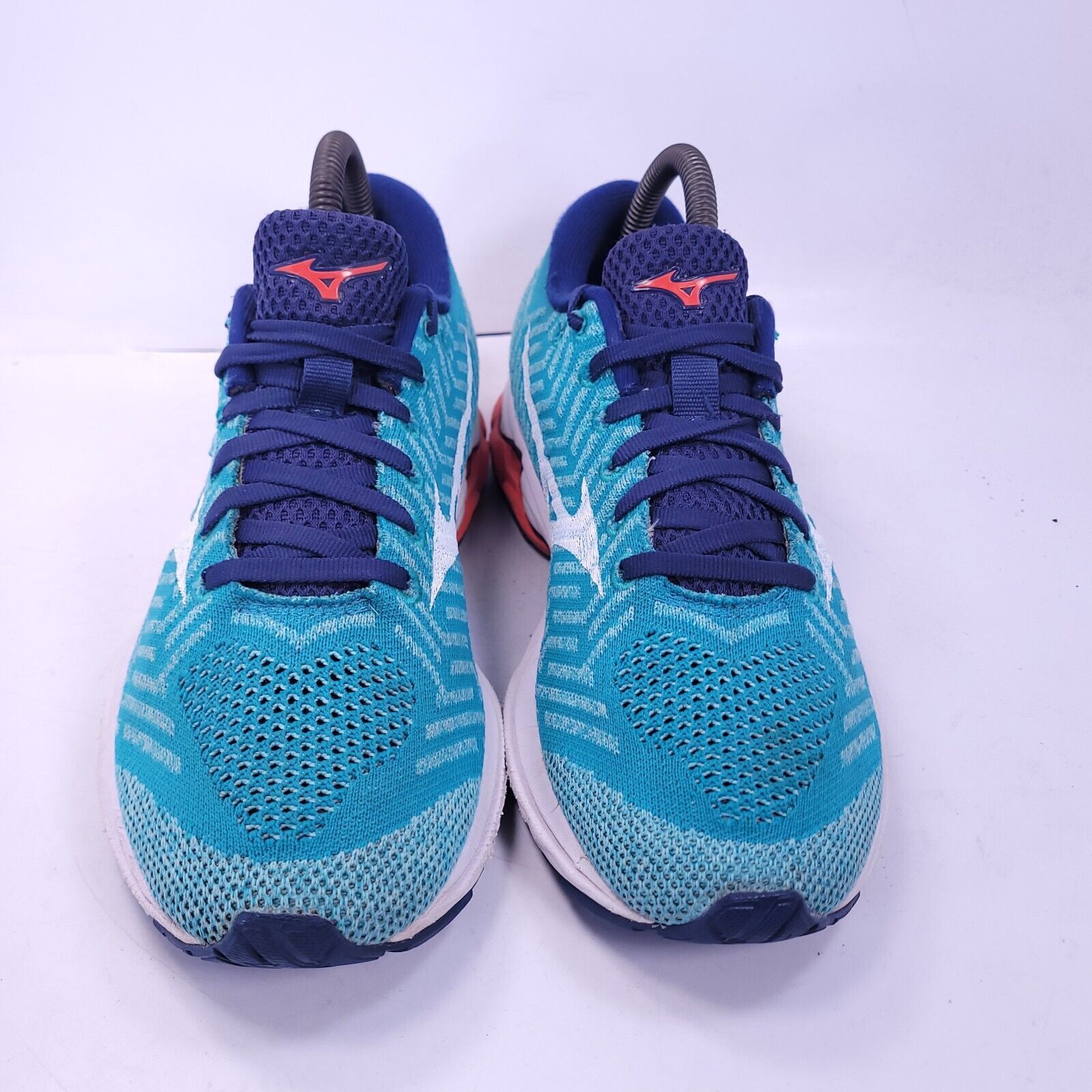 Mizuno Mizuno WaveKnit R2 Shoe Womens Size 8 J1GD182908 Blue White Size US 8 / IT 38 - 2 Thumbnail