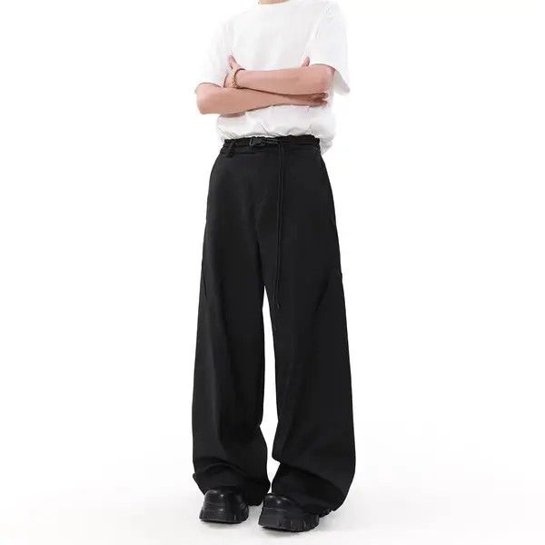 Japanese Brand VIBE Black Vintage Loose Fit Casual Suit Trousers Size US 32 / EU 48 - 5 Thumbnail