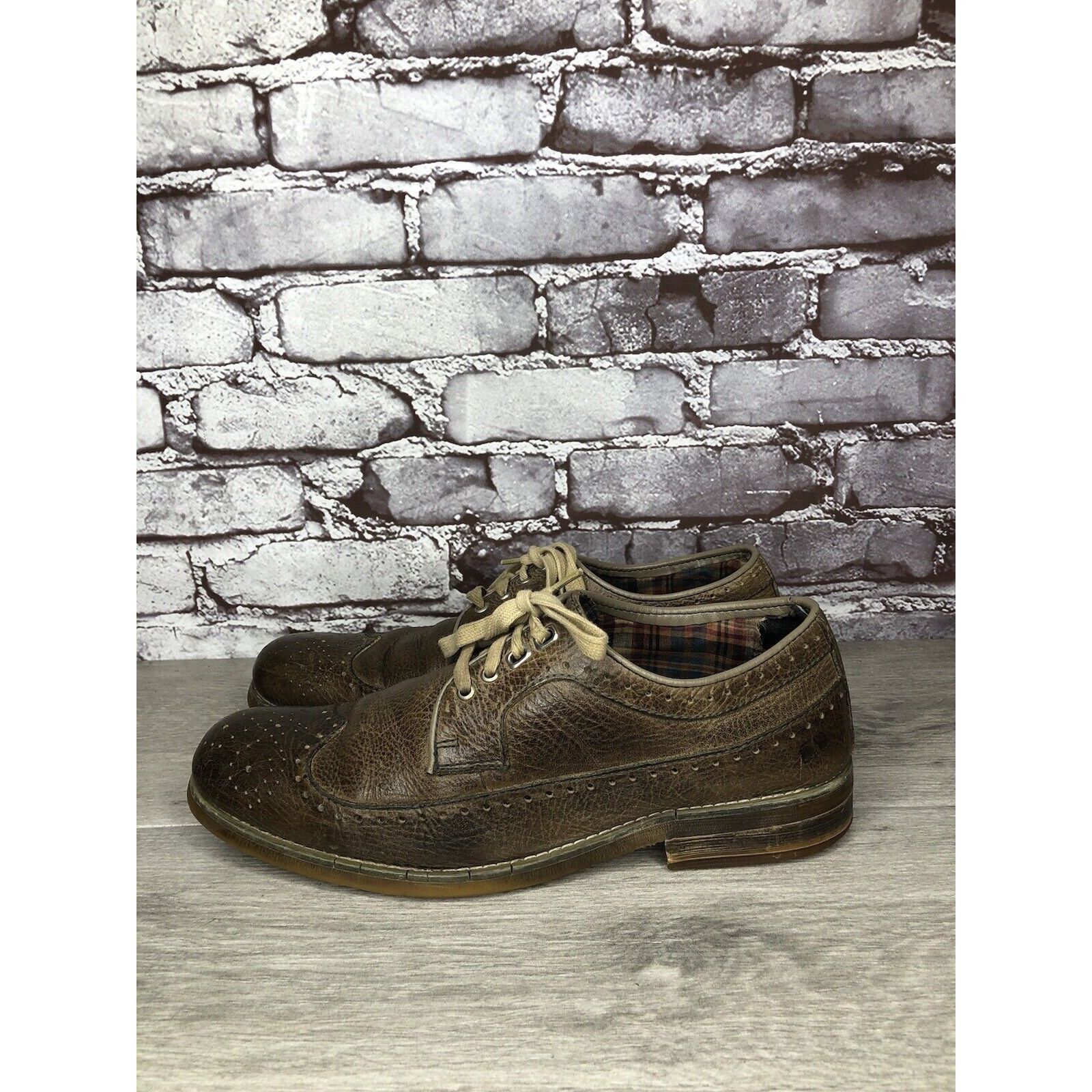 Bed Stu Bed Stu Brown Leather Wingtip Oxfords Casual Lace Up Shoes M Size US 9.5 / EU 42-43 - 11 Thumbnail