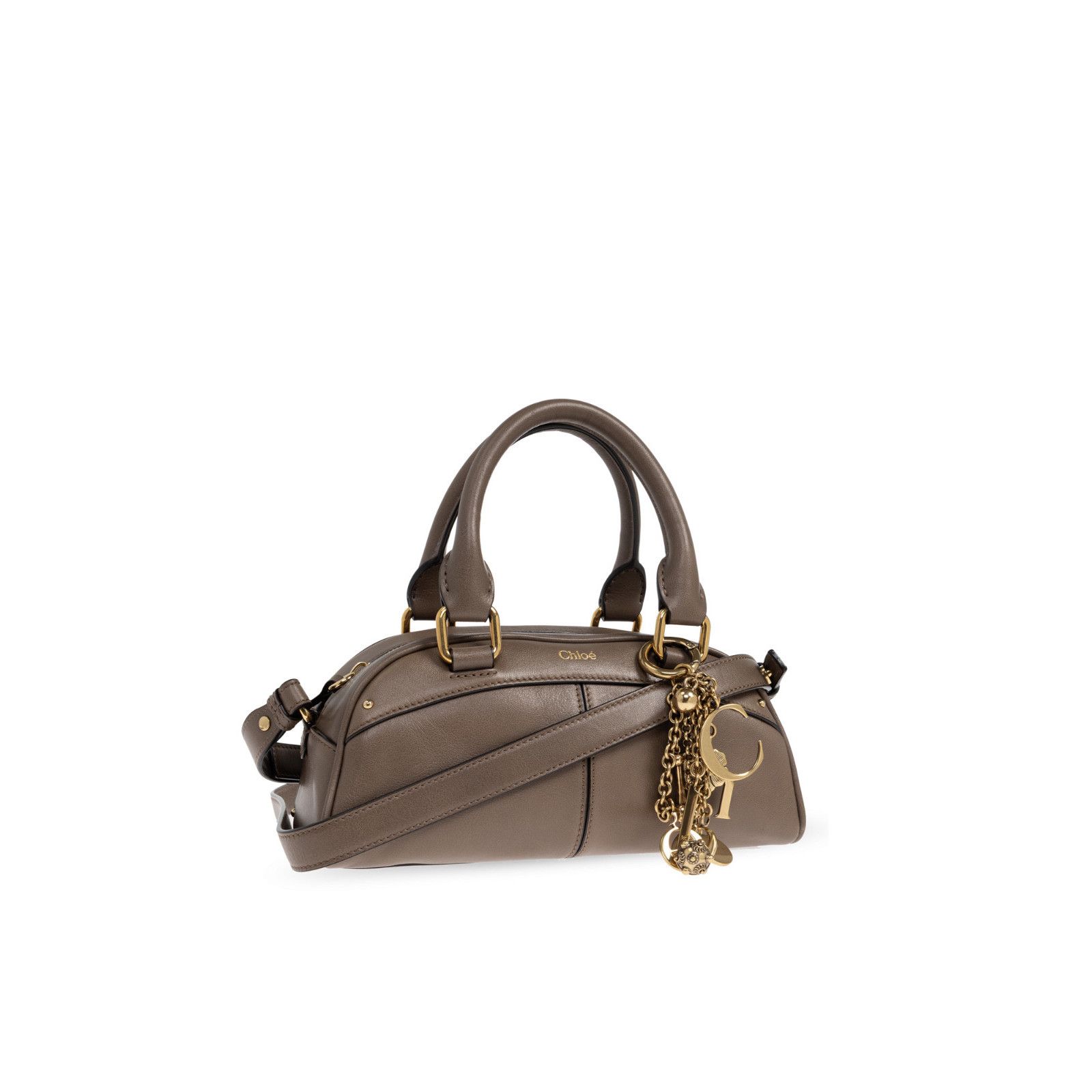 Chloe Chloe Bowling Small Deep Taupe Top Handle Bag New & Authenti Size ONE SIZE - 3 Thumbnail