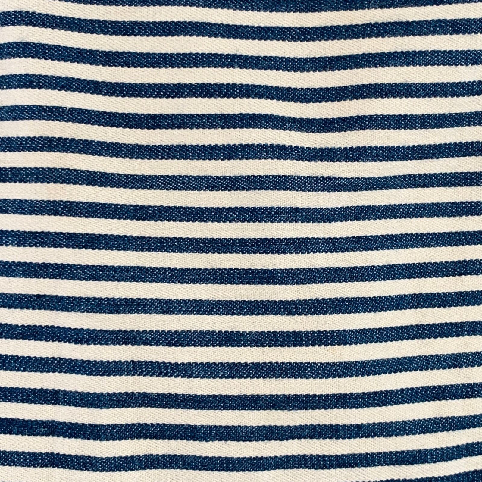 45rpm 45rpm Size 34 Cream Blue Stripe Cotton Straight Casual Pants Size US 34 / EU 50 - 2 Thumbnail