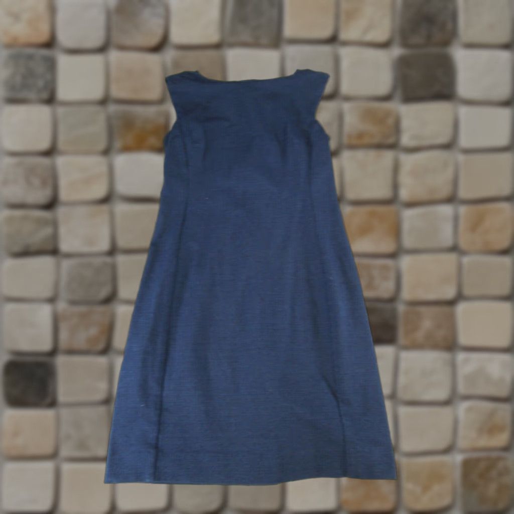 M.M.LaFleur VINTAGE MM.LaFleur Dress Womens 4 Blue Bodycon Sheath Sleeveless Short Size S / US 4 / IT 40 - 1 Thumbnail
