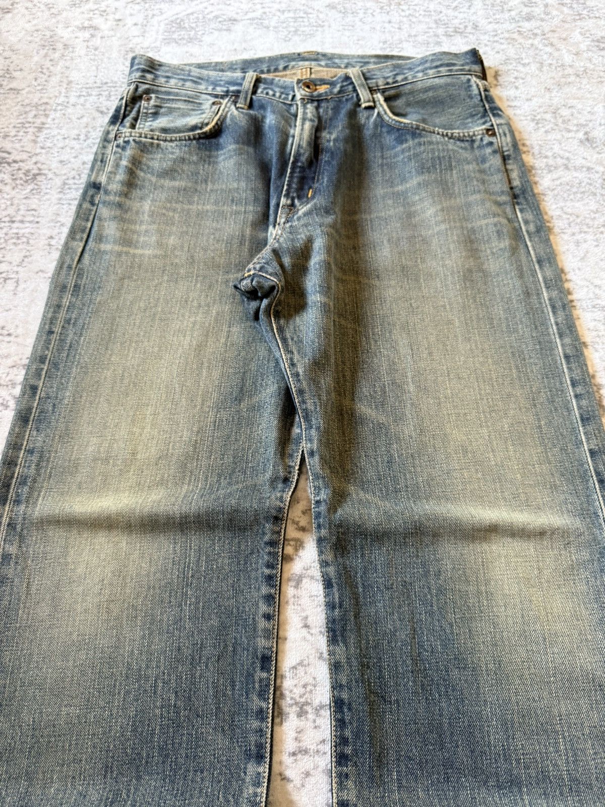 Kapital Vintage Edwin 505 Earthy Mud Wash Selvedge Loose Jeans Size US 32 / EU 48 - 9 Thumbnail