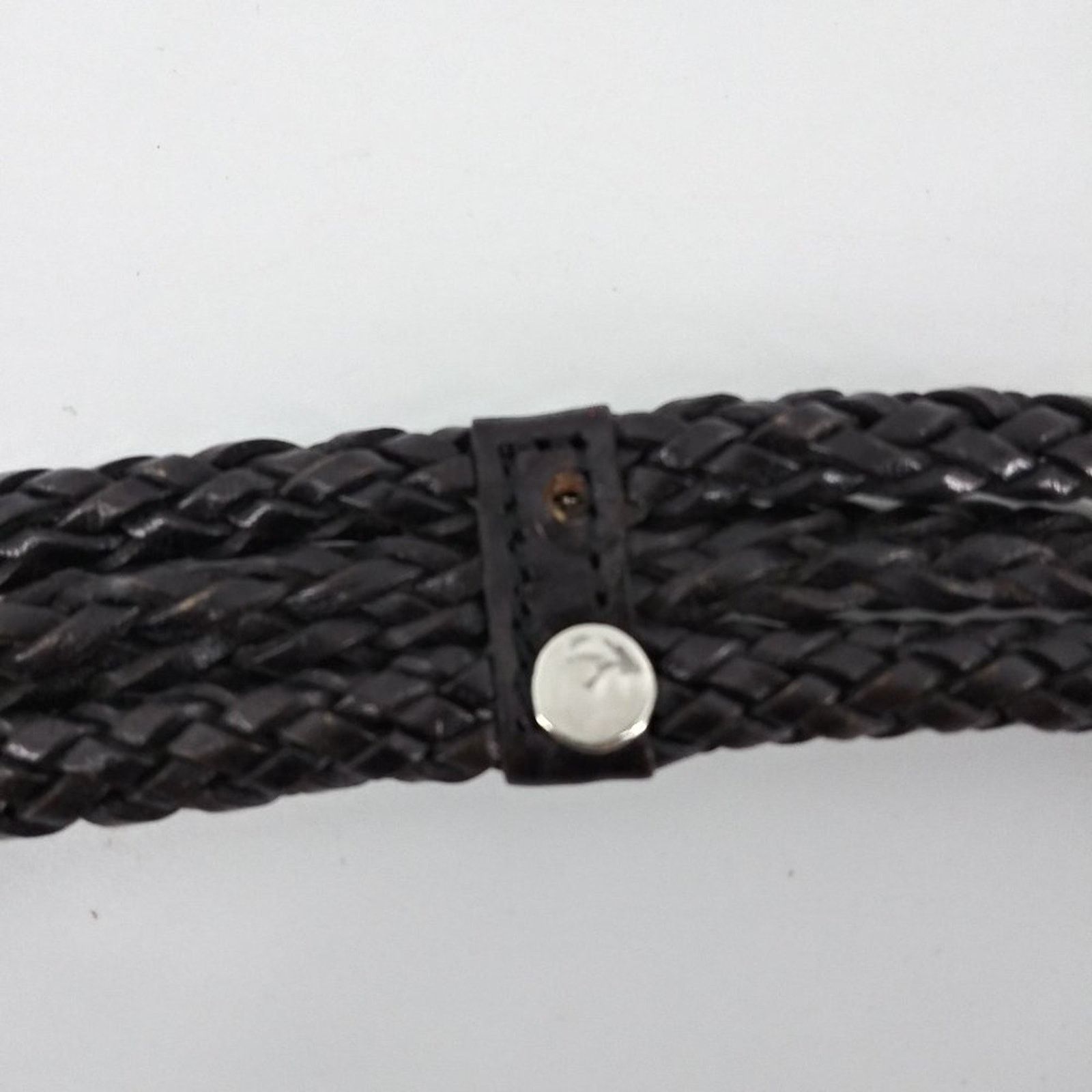 Vintage Women's Braided Triple Rope & Hardware Leather Belt S Size ONE SIZE - 5 Thumbnail