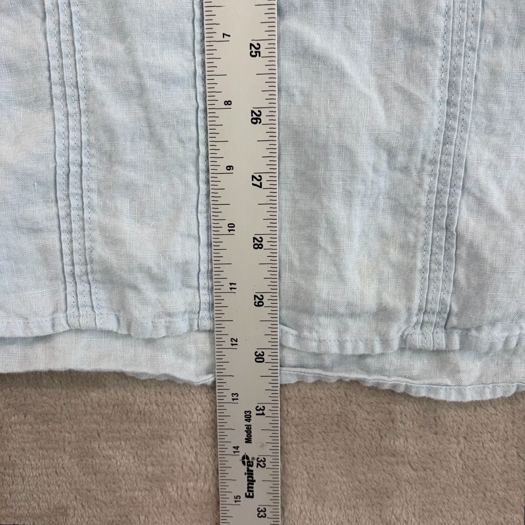 Banana Republic VINTAGE Banana Republic Shirt Men XL Blue Linen Loop Collar Pintuck Pullover Button-Up Size US XL / EU 56 / 4 - 6 Thumbnail