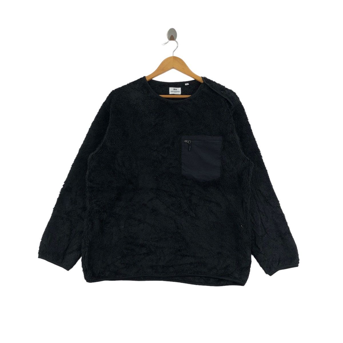 image of Engineered Garments Fleece Sherpa Deep Pile in Black, Men's (Size Large)