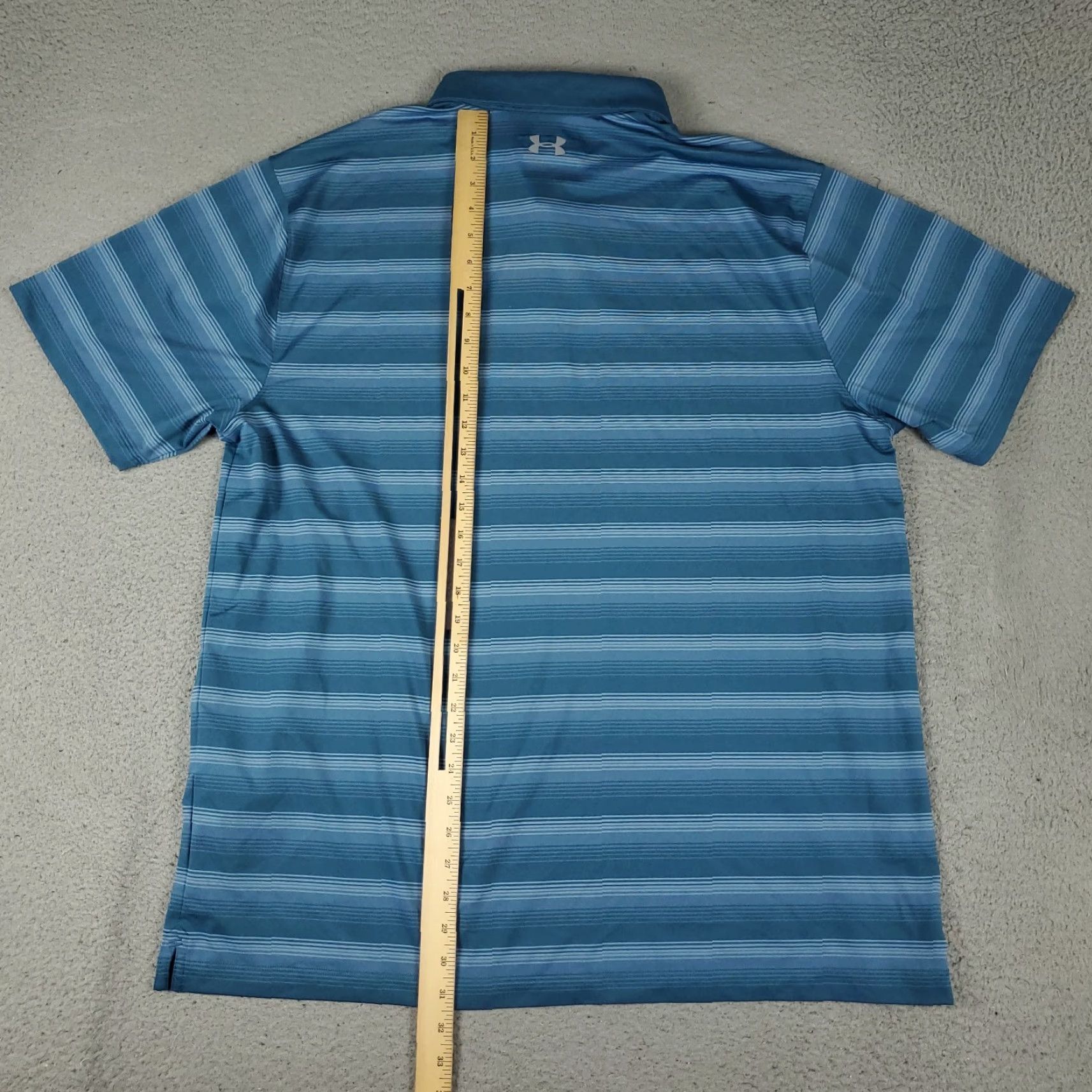 Under Armour Under Armour Polo Shirt Mens 2XL Blue Striped Golf Casual Short Sleeve Polo Shirt Mens 2XL Blue Striped Golf Casual Short Sleeve Size US XXL / EU 58 / 5 - 3 Thumbnail