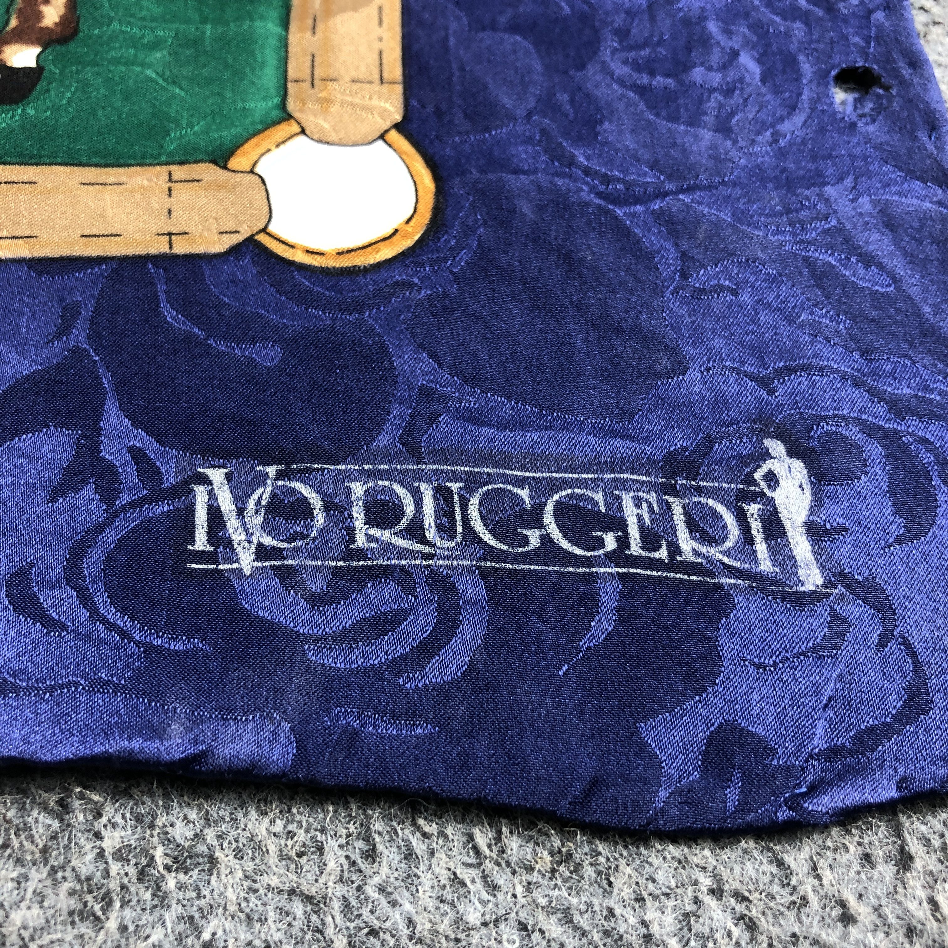 Japanese Brand Vintage Ivo Ruggeri Hand Rolled Silk Scarf M1333 Size ONE SIZE - 4 Thumbnail
