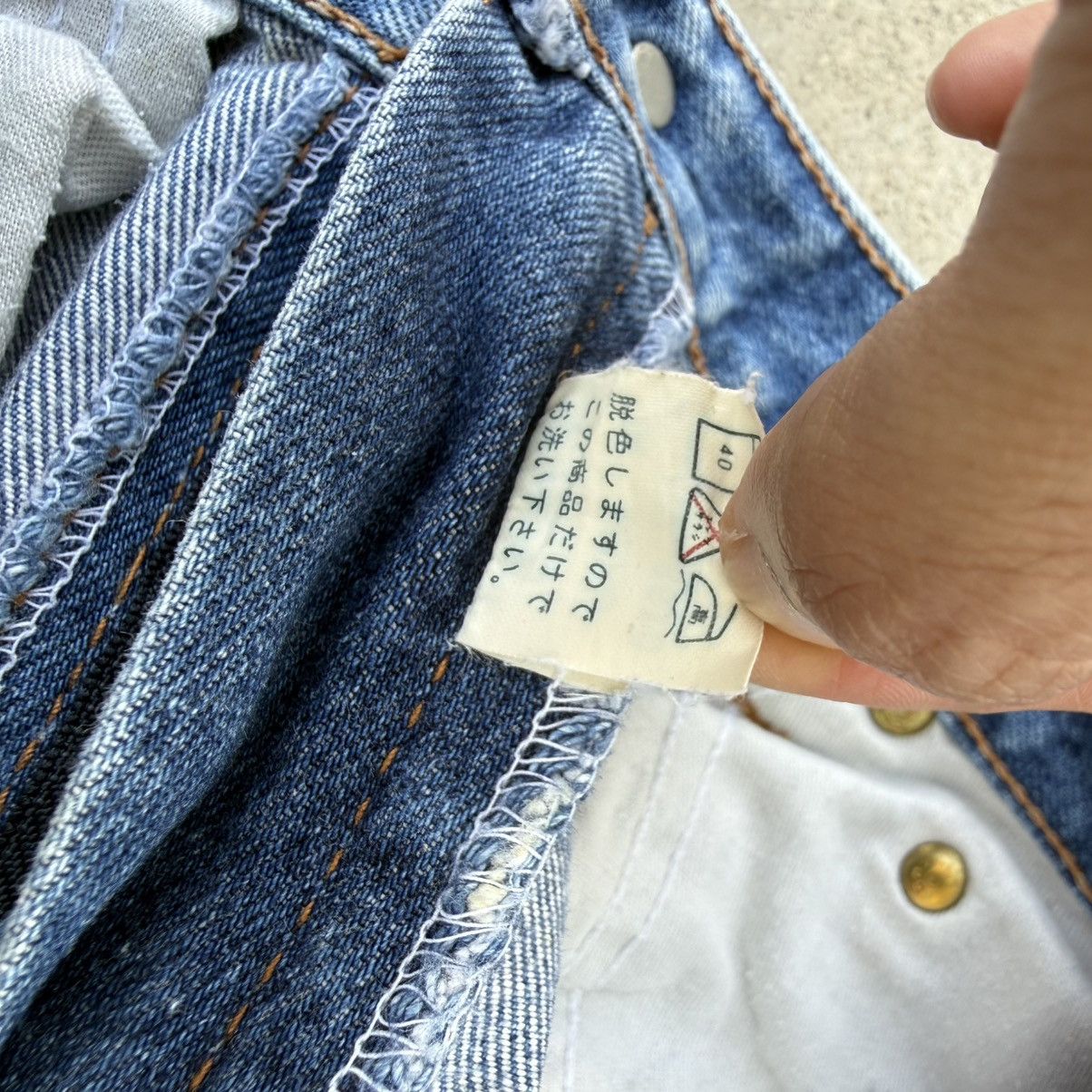Japanese Brand Vintage Bison Faded Denim Jean Pants W28 Size US 28 / EU 44 - 17 Thumbnail