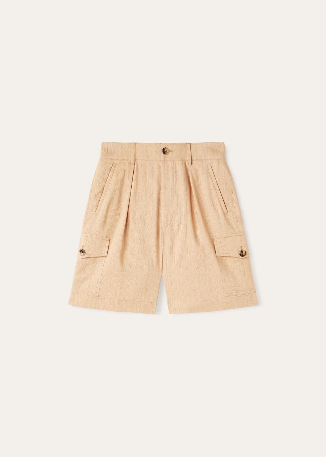 Loro Piana o1srvl11e0725 FAN8189 Linen Bermuda Short in Beige Size 30" / US 8 / IT 44 - 1 Thumbnail