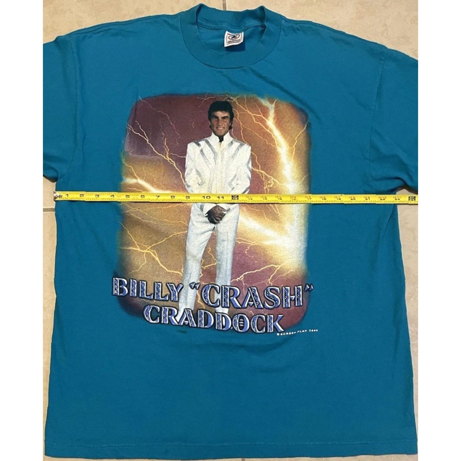 Vintage VINTAGE Billy Crash Craddock Faded Shirt XL Blue Concert T-Shirt Rock Grunge 90s Tour Elvis Cowboys USA Western Band Music Mens Mens XL Size US XL / EU 56 / 4 - 7 Thumbnail