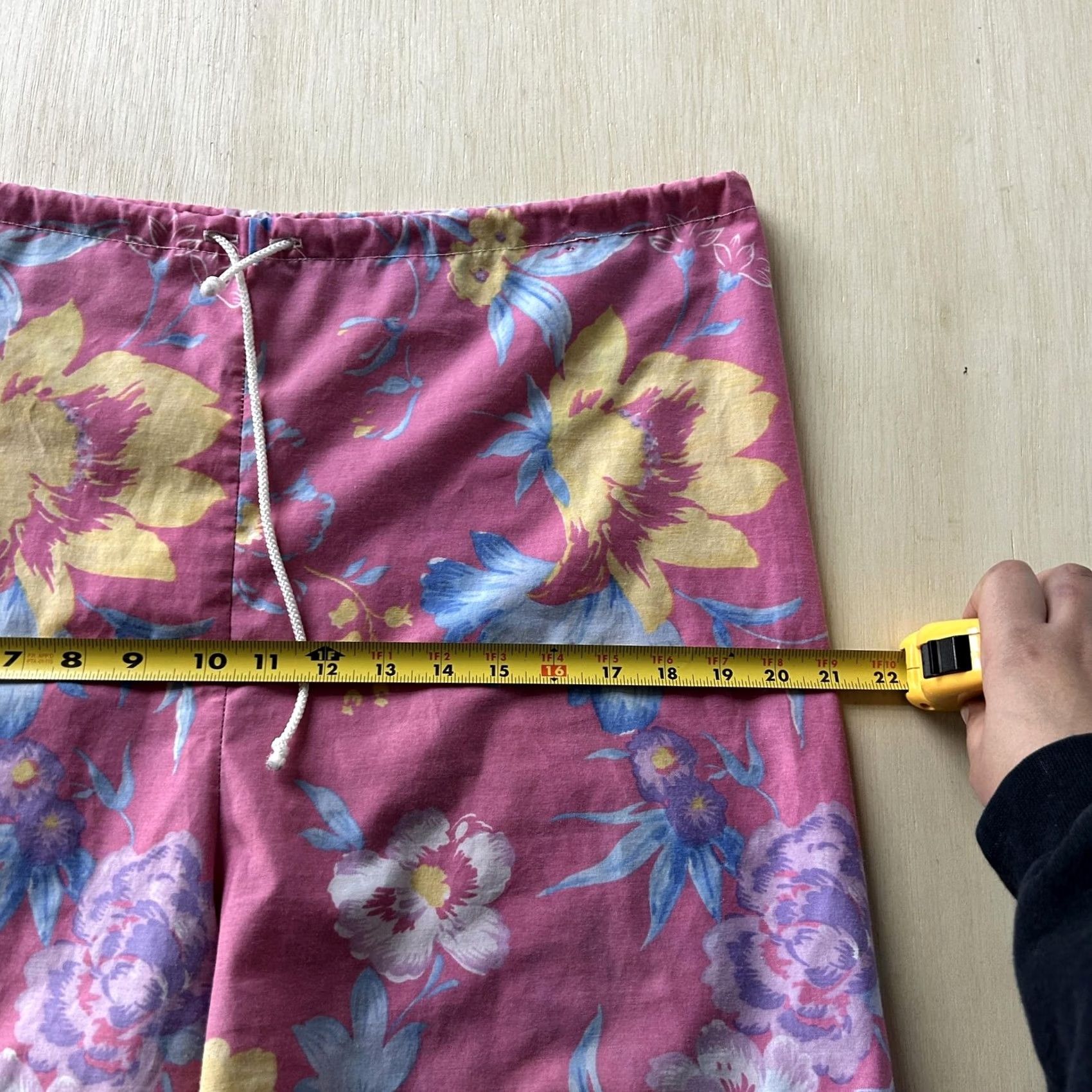 Vintage Vintage Floral Board Shorts Mens Large Pink Elastic Waist Drawstring Lounge Size US 31 - 4 Thumbnail