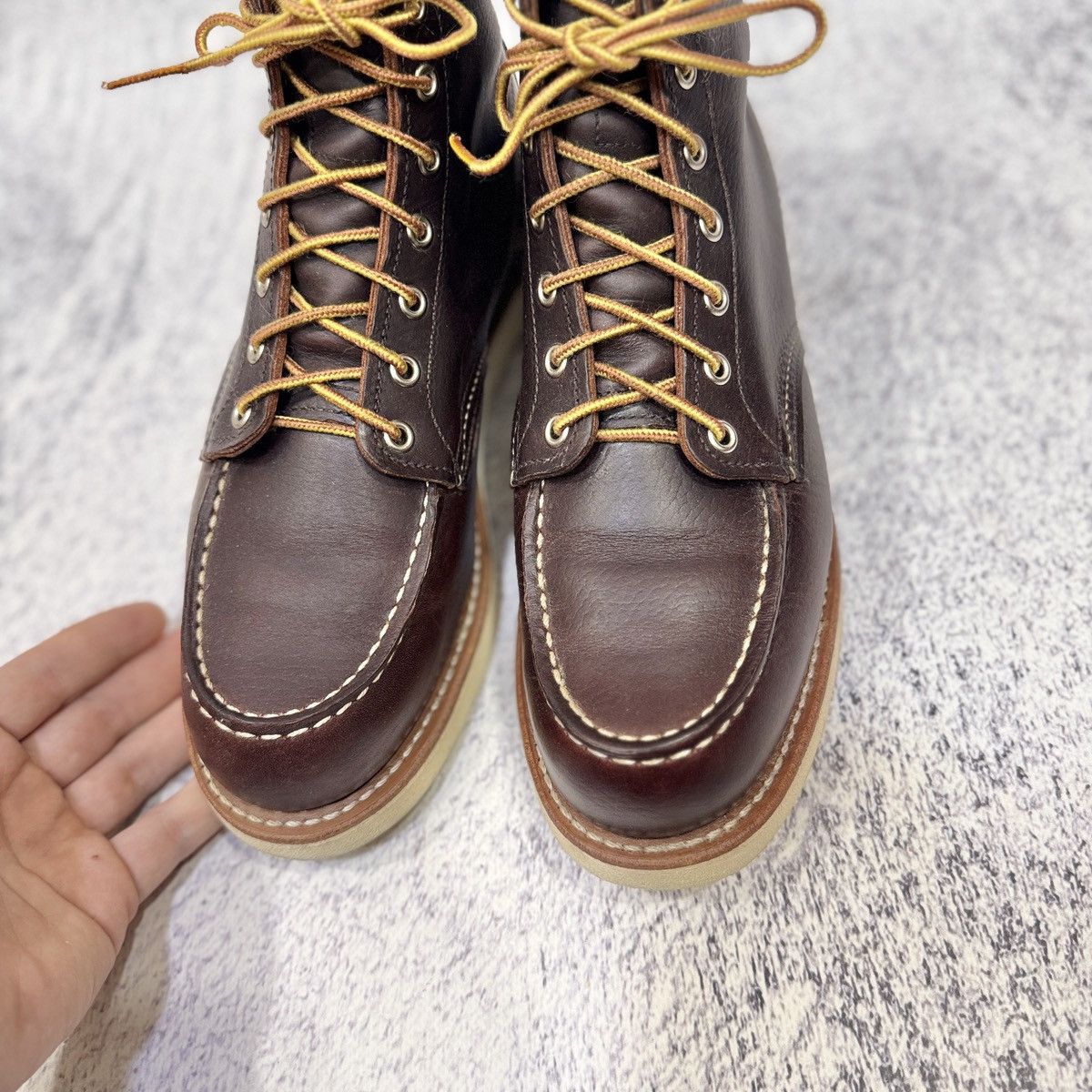 Red Wing Red Wing 8138 Heritage Moc Toe Boots Brown Oil Slick Leather Size US 8.5 / EU 41-42 - 5 Thumbnail