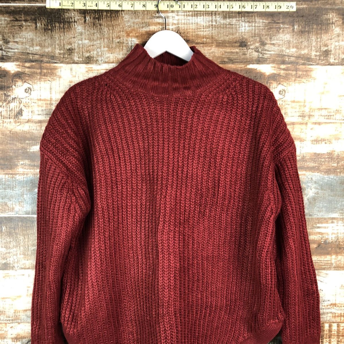 GU × Homespun Knitwear GU japan vintage Maroon Knitwear #A1740 Size S / US 4 / IT 40 - 5 Thumbnail