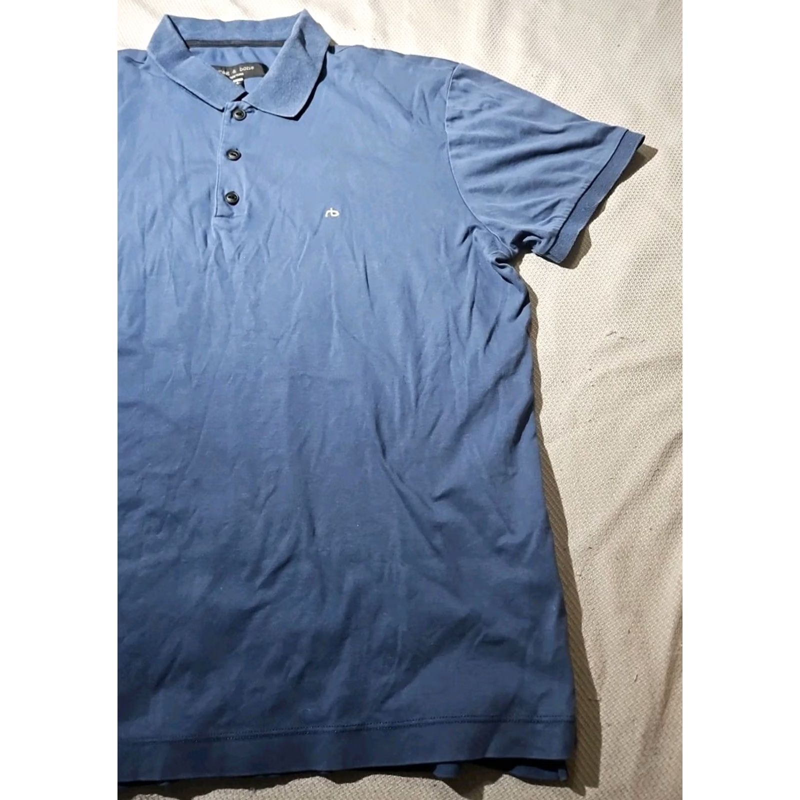 Rag & Bone Rag & bone Shirt Mens Large Blue Polo Button Up Golf Casual Preppy Logo Shirt Size US L / EU 52-54 / 3 - 5 Thumbnail