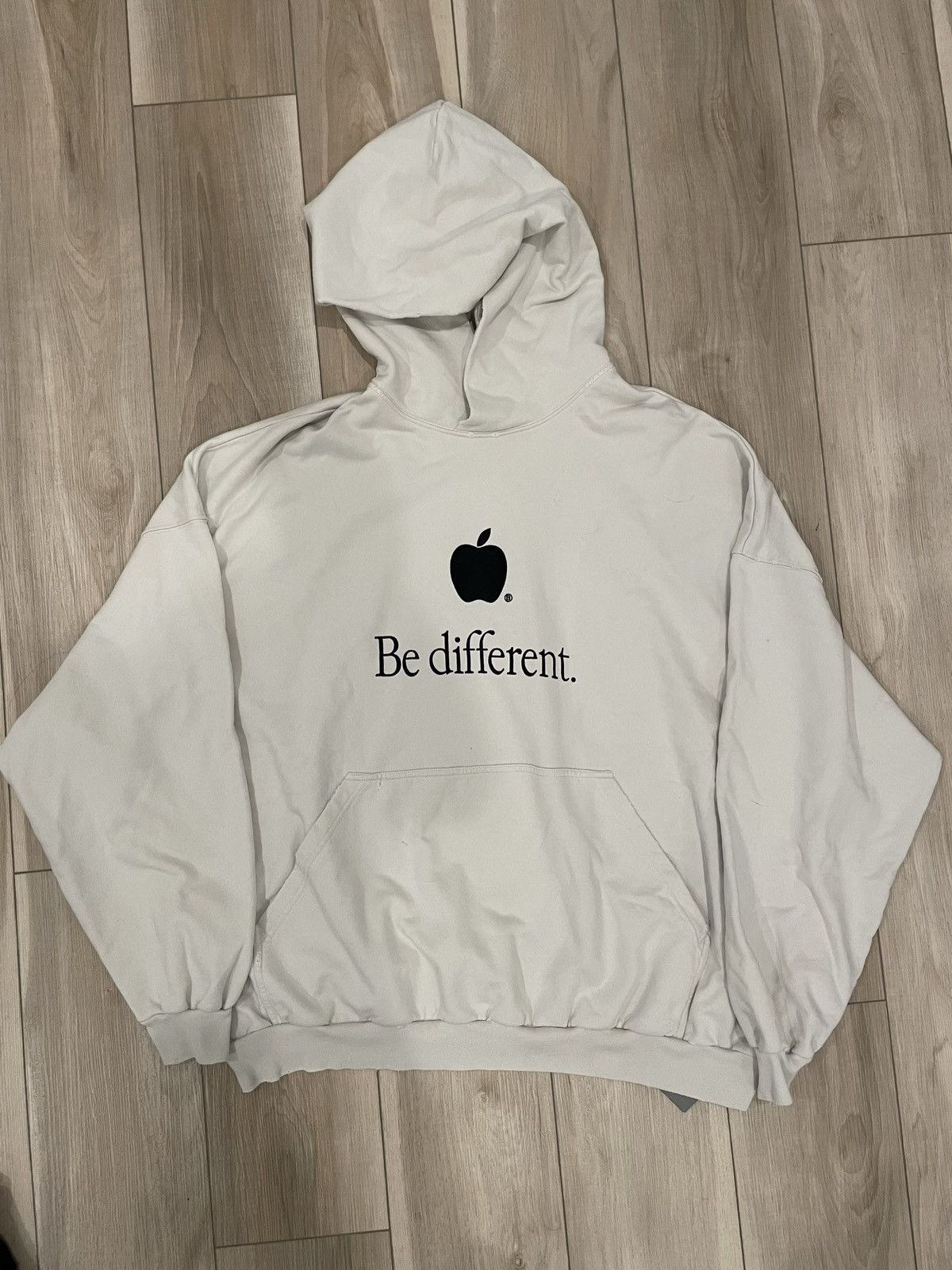 Balenciaga Balenciaga Apple “Be different.” Hoodie | Grailed