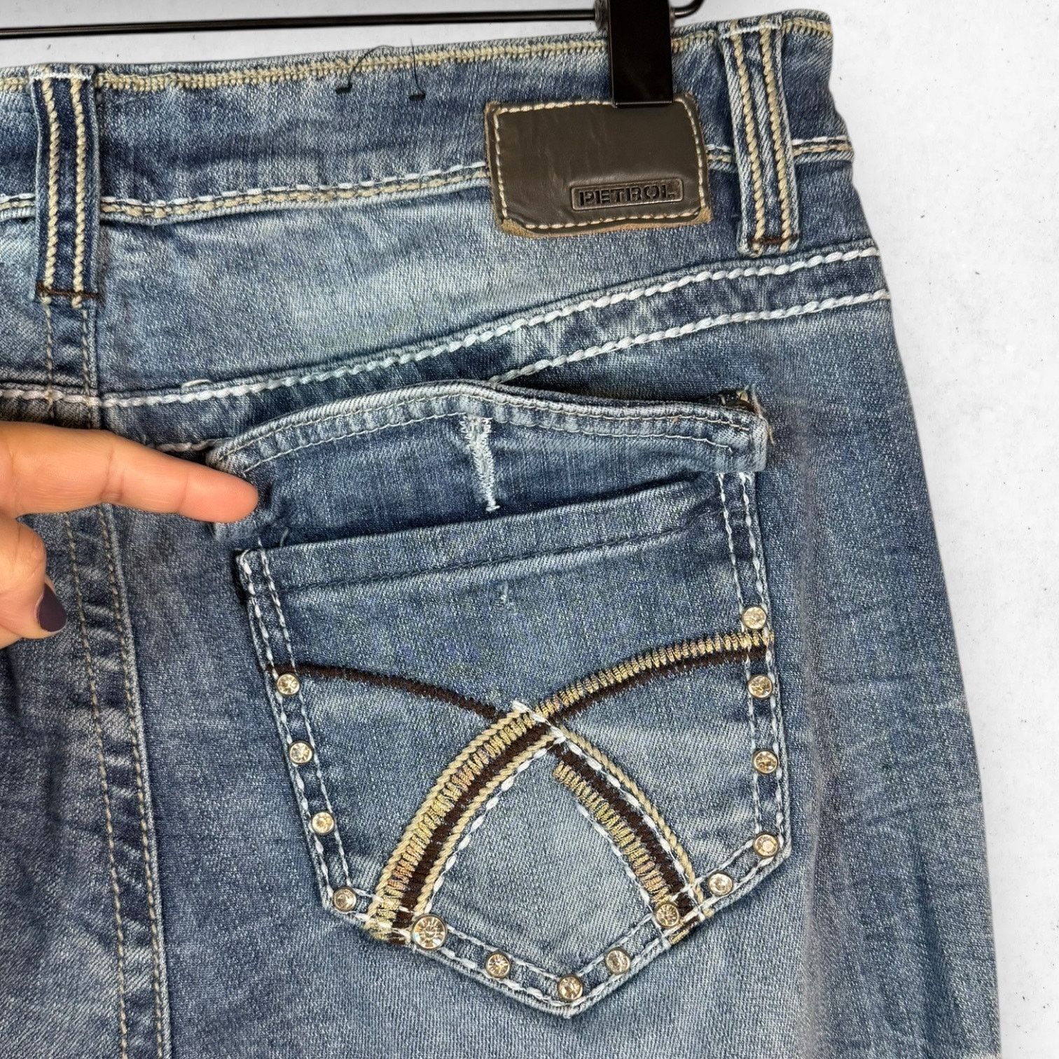 Other Petrol Jeans Women's 30 L34 Size 8 Mid Rise Boot Cut "Tess" Size 30" / US 8 / IT 44 - 6 Thumbnail