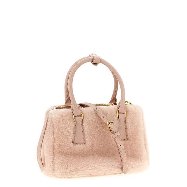 Prada PRADA Galleria Mini Pink Shearling Top Handle Bag New & Auth Size ONE SIZE - 2 Thumbnail