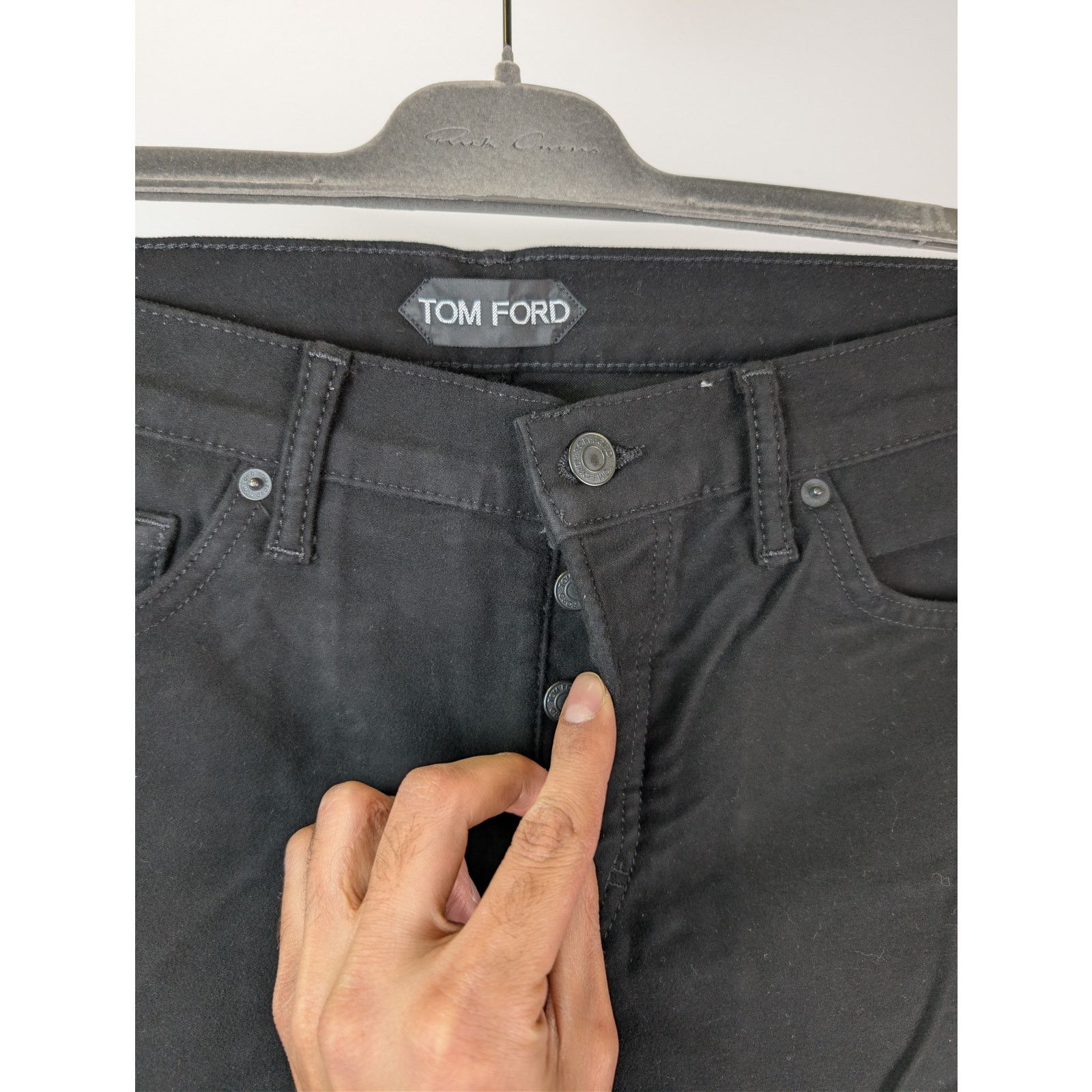 Tom Ford o1rshd1 Slim Fit Denim Jeans in Black Size US 32 / EU 48 - 7 Thumbnail