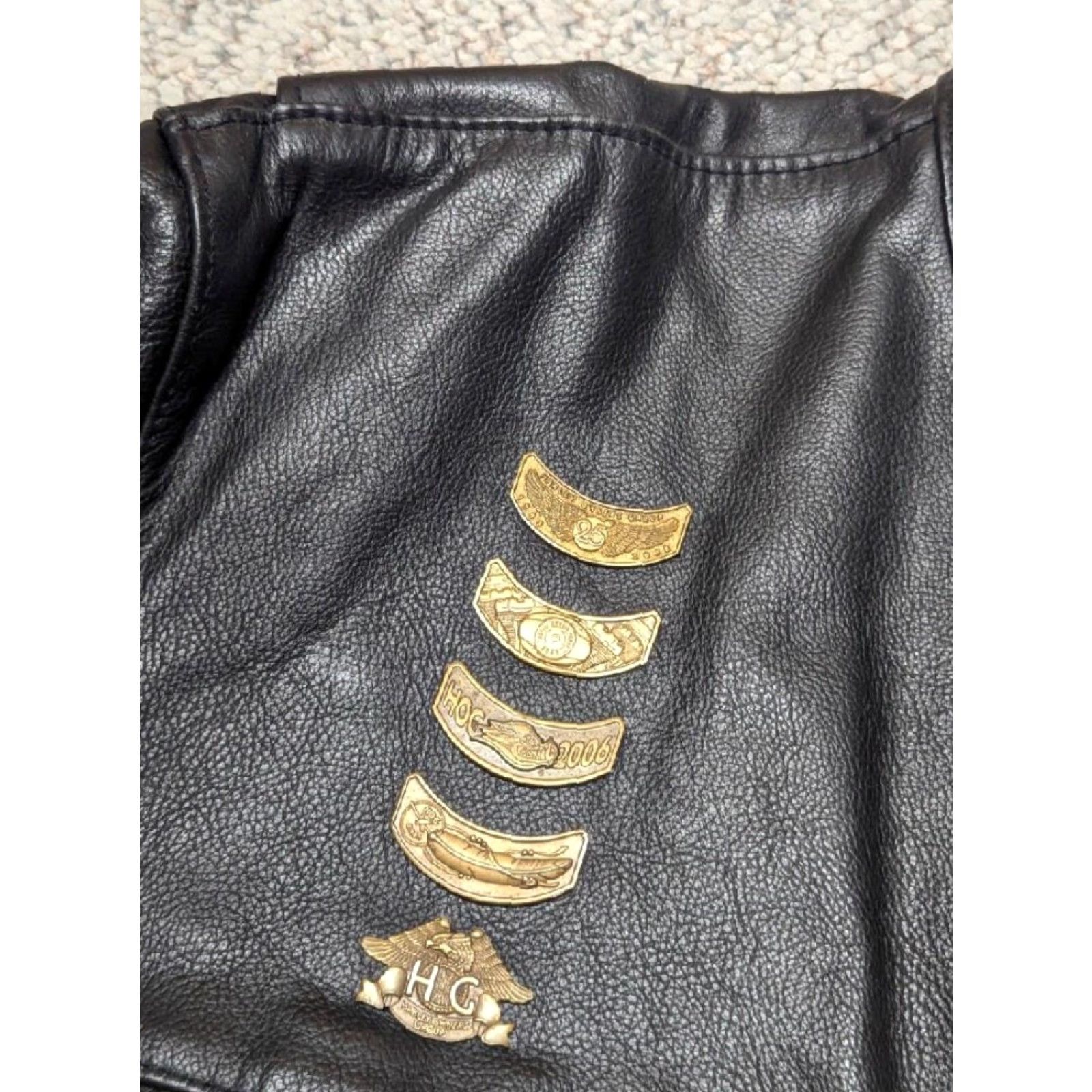 Harley Davidson VINTAGE Harley-Davidson Motorcycle Jacket Cafe Racer Leather Black M Mens US Made Size US M / EU 48-50 / 2 - 5 Thumbnail