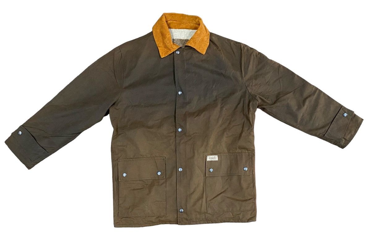 Vintage Rare EUROA Waxed Jacket Zipper Size US M / EU 48-50 / 2 - 1 Thumbnail