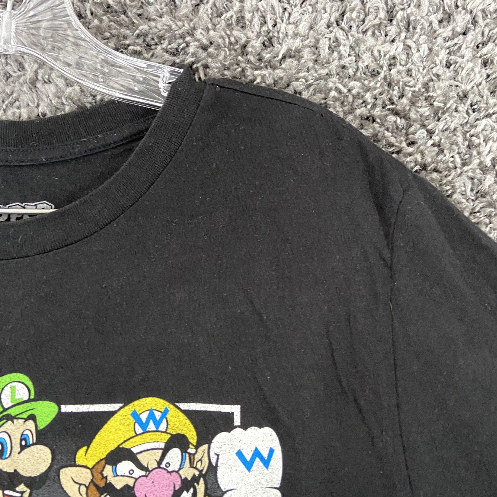 Vintage VINTAGE Super Mario Mens Black Graphic Tee Size L Size US L / EU 52-54 / 3 - 6 Thumbnail