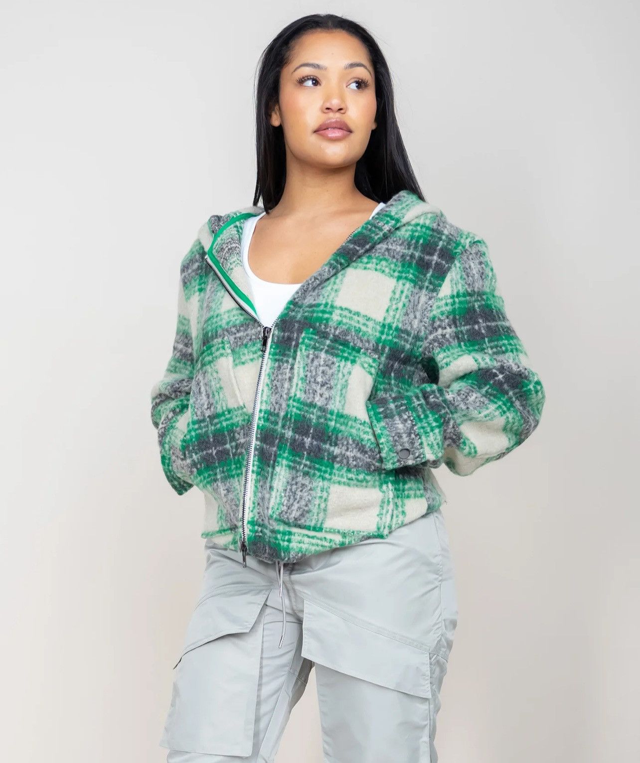 EPTM. EPTM mohair flannel jacket green M Size US M / EU 48-50 / 2 - 6 Thumbnail