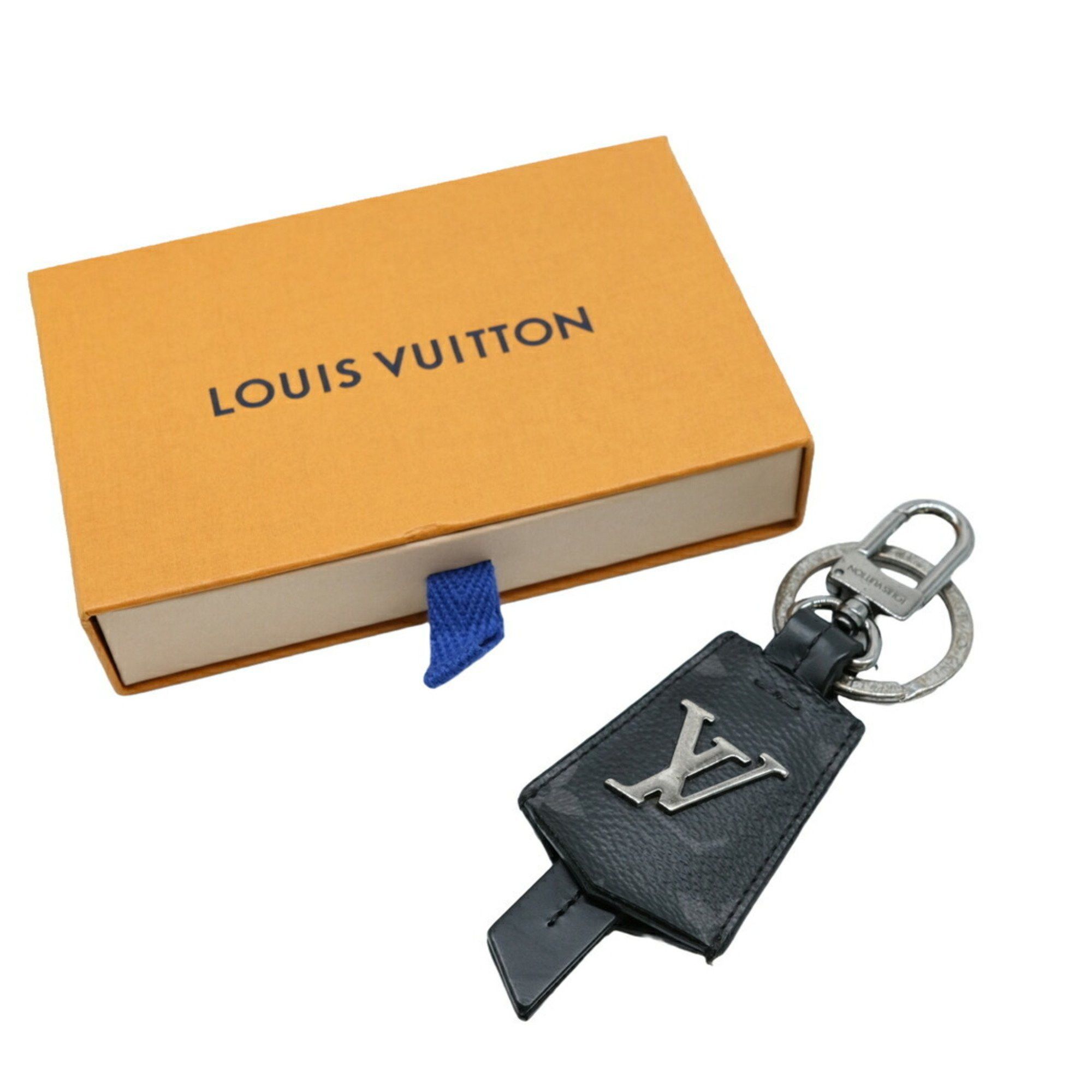 Louis Vuitton Louis Vuitton Monogram Eclipse Porte-Cle Cloche Cle Bag Charm Keychain Men's Black M63620 Size ONE SIZE - 1 Thumbnail