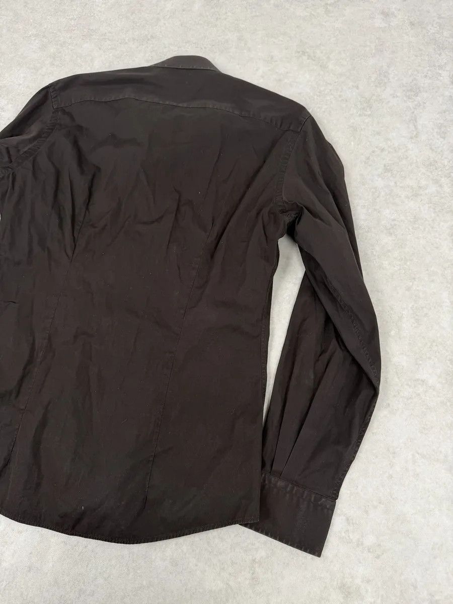 Gucci 2000s Gucci Brown Minimalist Italian Shirt Size US M / EU 48-50 / 2 - 4 Thumbnail