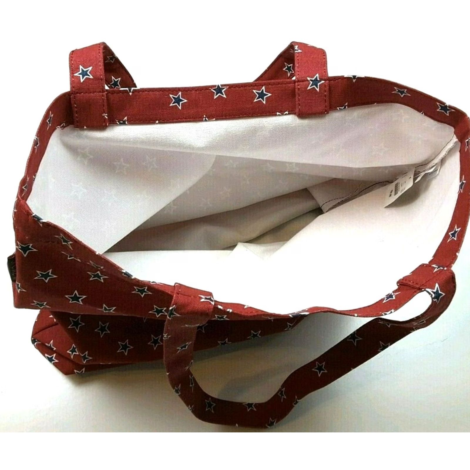 J.Crew J. Crew Tote Bag Red White Blue Canvas 16.5x15x3 Women Patriotic Shopping/Beach Bag Size ONE SIZE - 4 Thumbnail