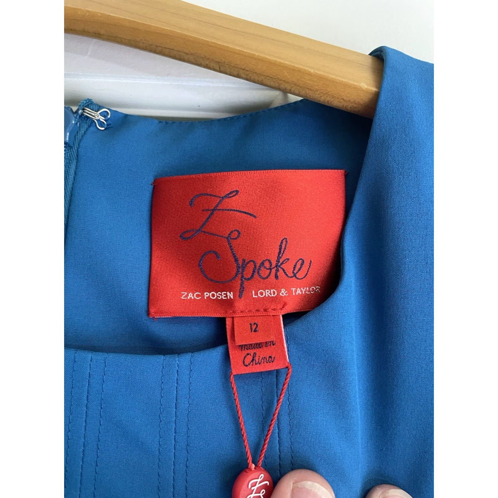 Zac Posen VINTAGE NWT Zac Posen Z Spoke Turquoise Dress Size 12 Size XL / US 12-14 / IT 48-50 - 3 Thumbnail