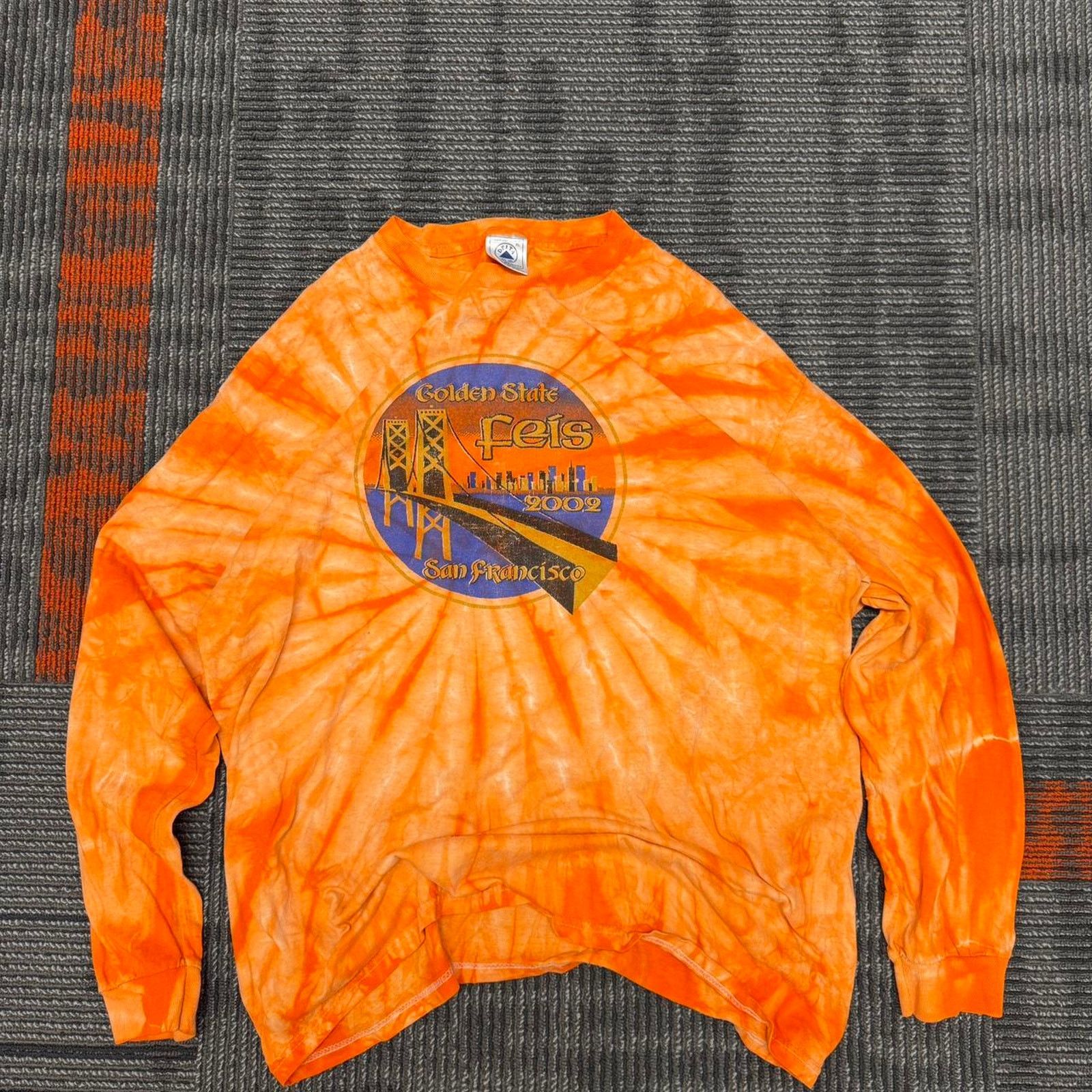 Delta Golden State San Francisco Feis Tie-Dye Long Sleeve Size US XL / EU 56 / 4 - 1 Thumbnail