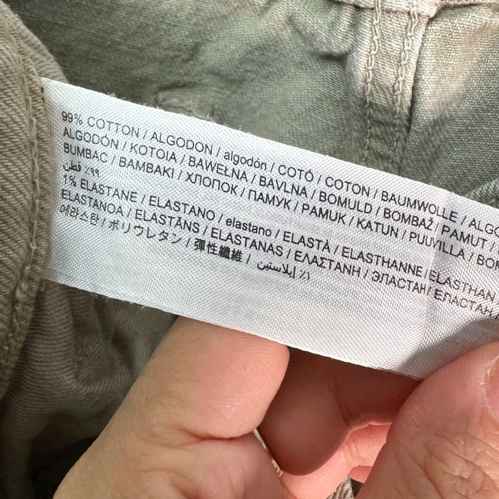 Mango Mango Mens Pants Beige Slim Tapered Leg Cotton Blend Casual Flat Front 34 Inseam 28 Size US 34 / EU 50 - 5 Thumbnail