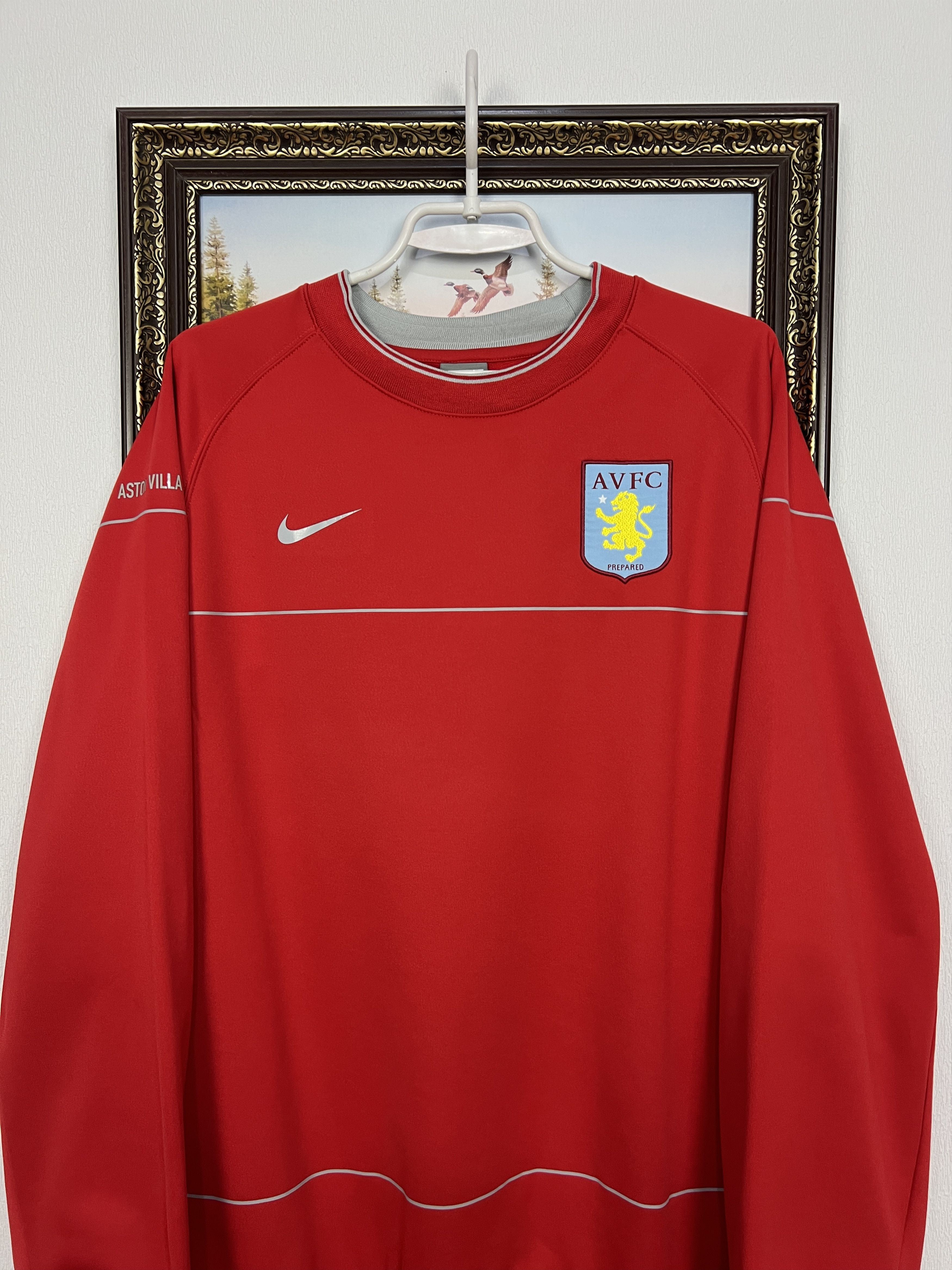 Nike Vintage Nike Aston Villa Football Train Sweatshirt Soccer Size US XXL / EU 58 / 5 - 2 Thumbnail
