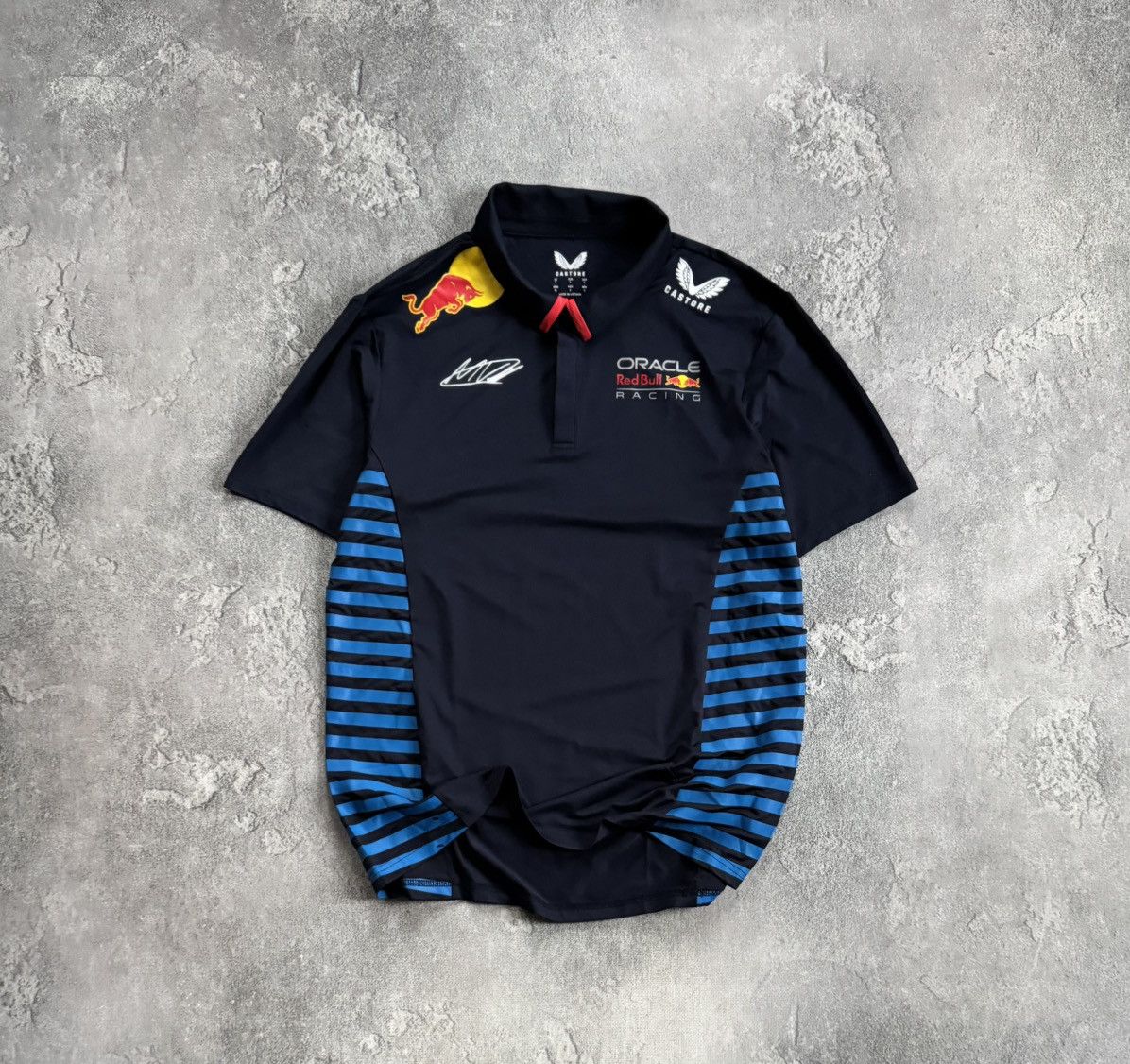 Formula 1 Max Verstappen Polo Tee Red Bull Castore Oracle racing F1 Size US L / EU 52-54 / 3 - 1 Thumbnail