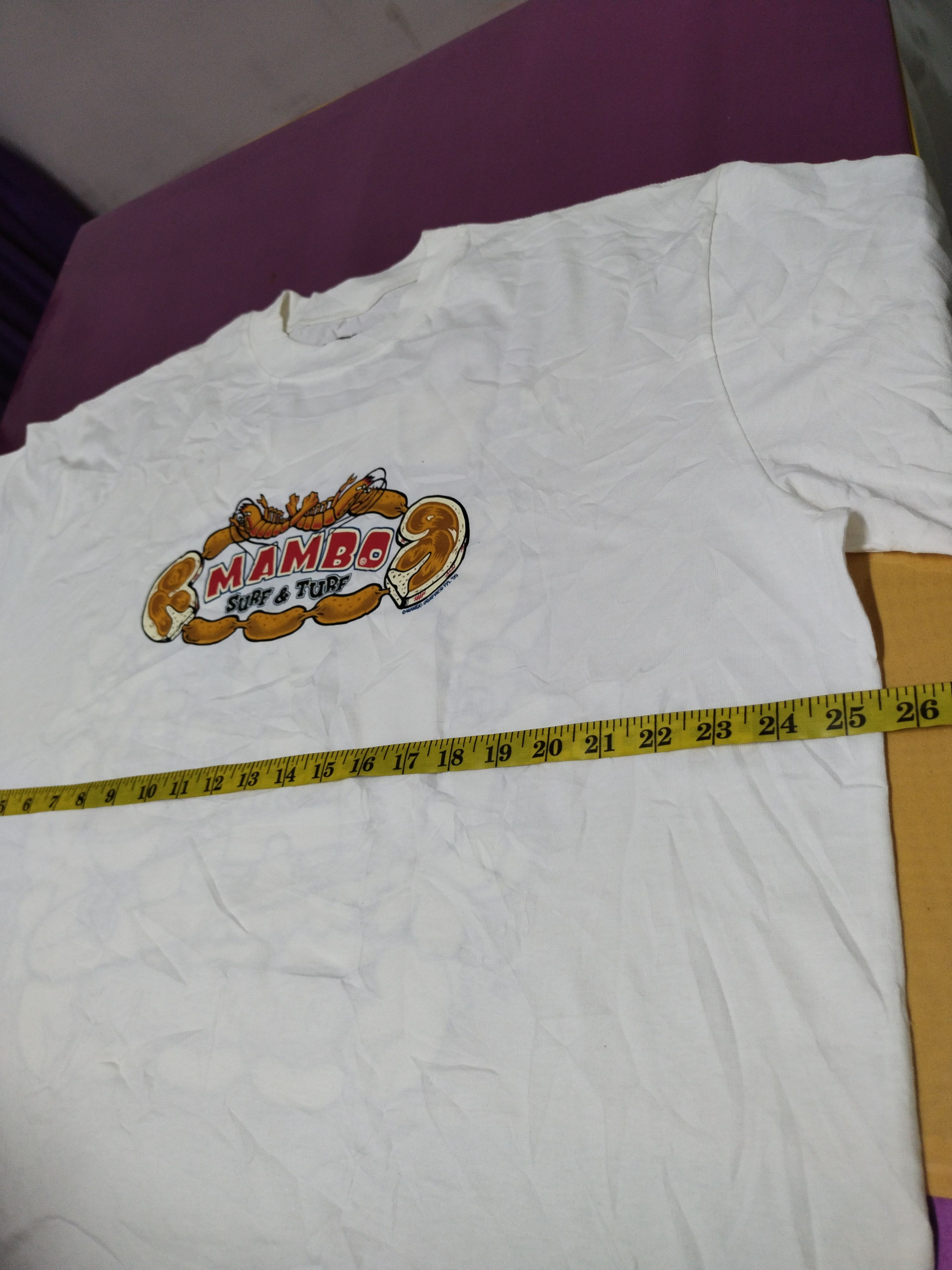 Mambo Vintage Mambo Graphics Surf & Turf Mitchell White Tee Size US L / EU 52-54 / 3 - 12 Thumbnail