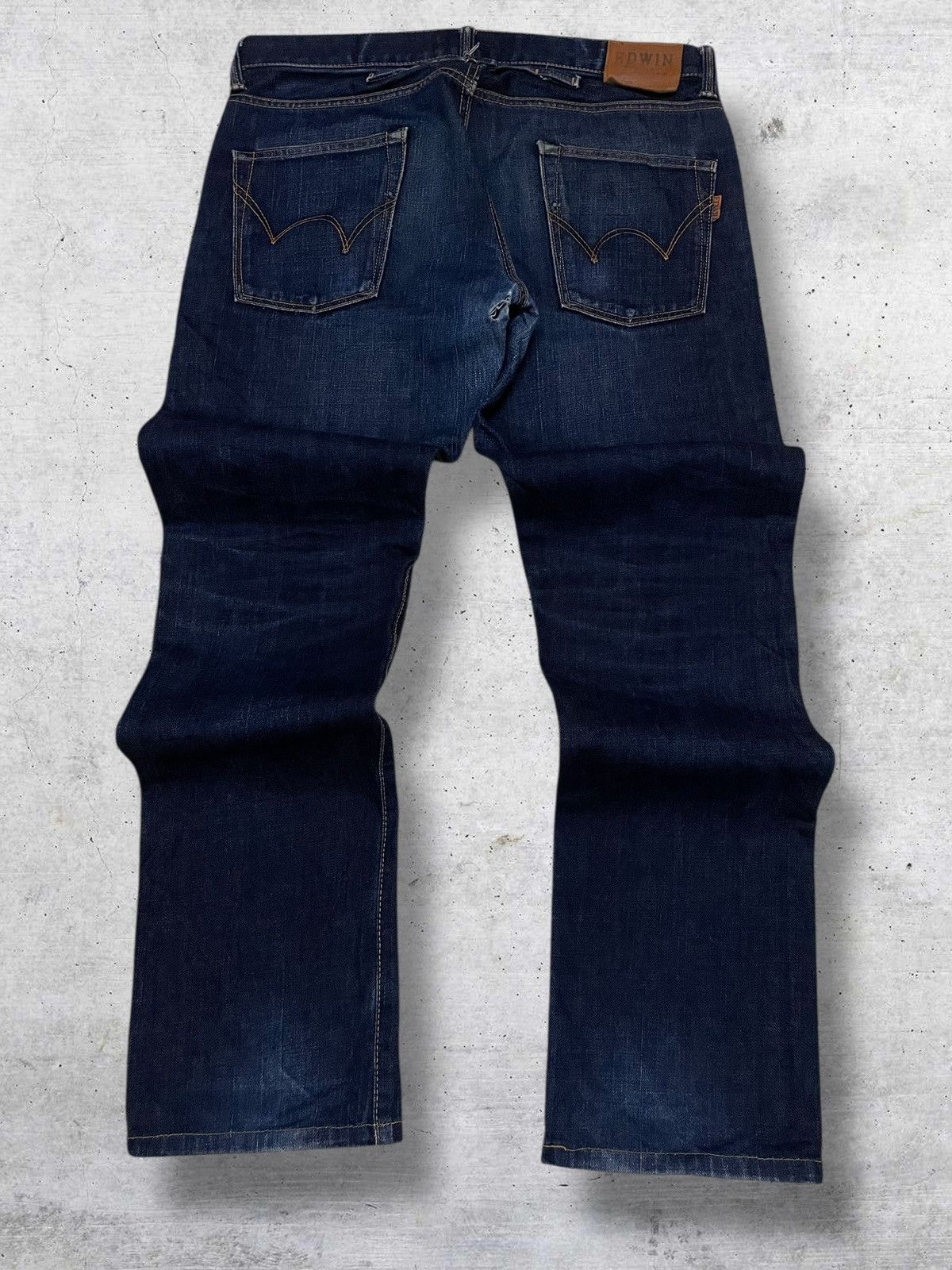 Edwin VINTAGE EDWIN 90S DESIGNER JAPAN OG SELVEDGE INDIGO DENIM Size US 34 / EU 50 - 10 Thumbnail