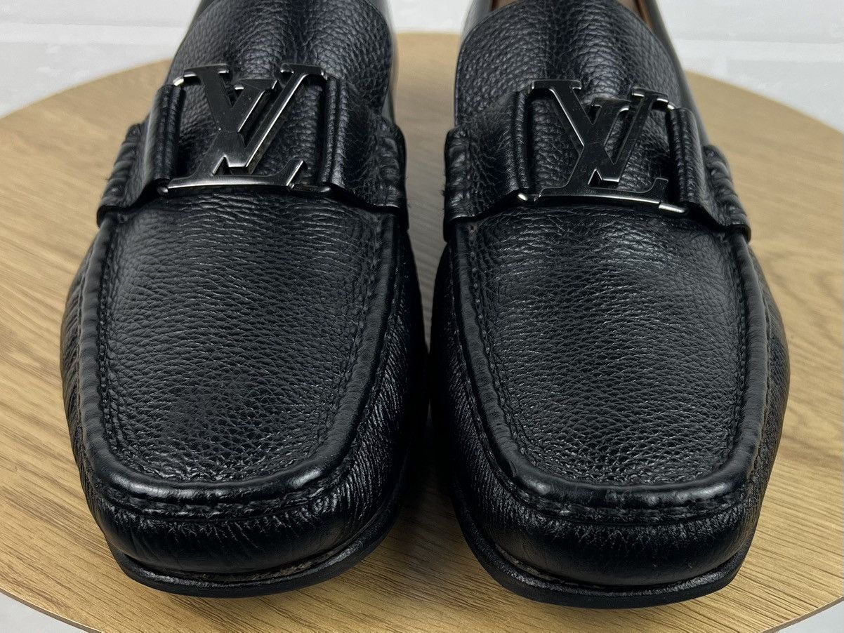 Louis Vuitton LOUIS VUITTON Loafers Leather Shoes MONTAIGNE LV Metal Logo Size US 9 / EU 42 - 5 Thumbnail