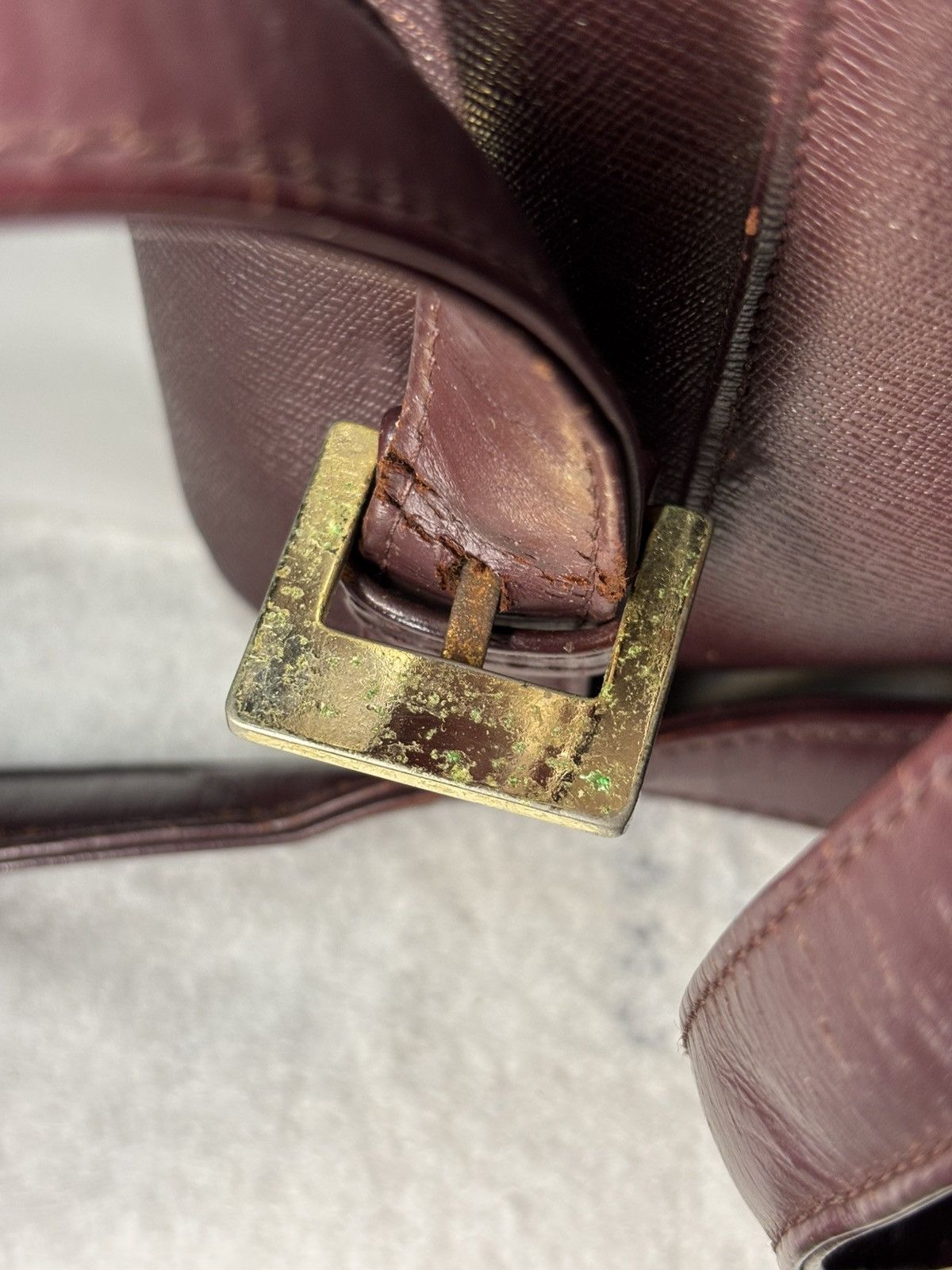 Balenciaga (rlly2 worn) Vintage Balenciaga Backpack Maroon Size ONE SIZE - 15 Thumbnail