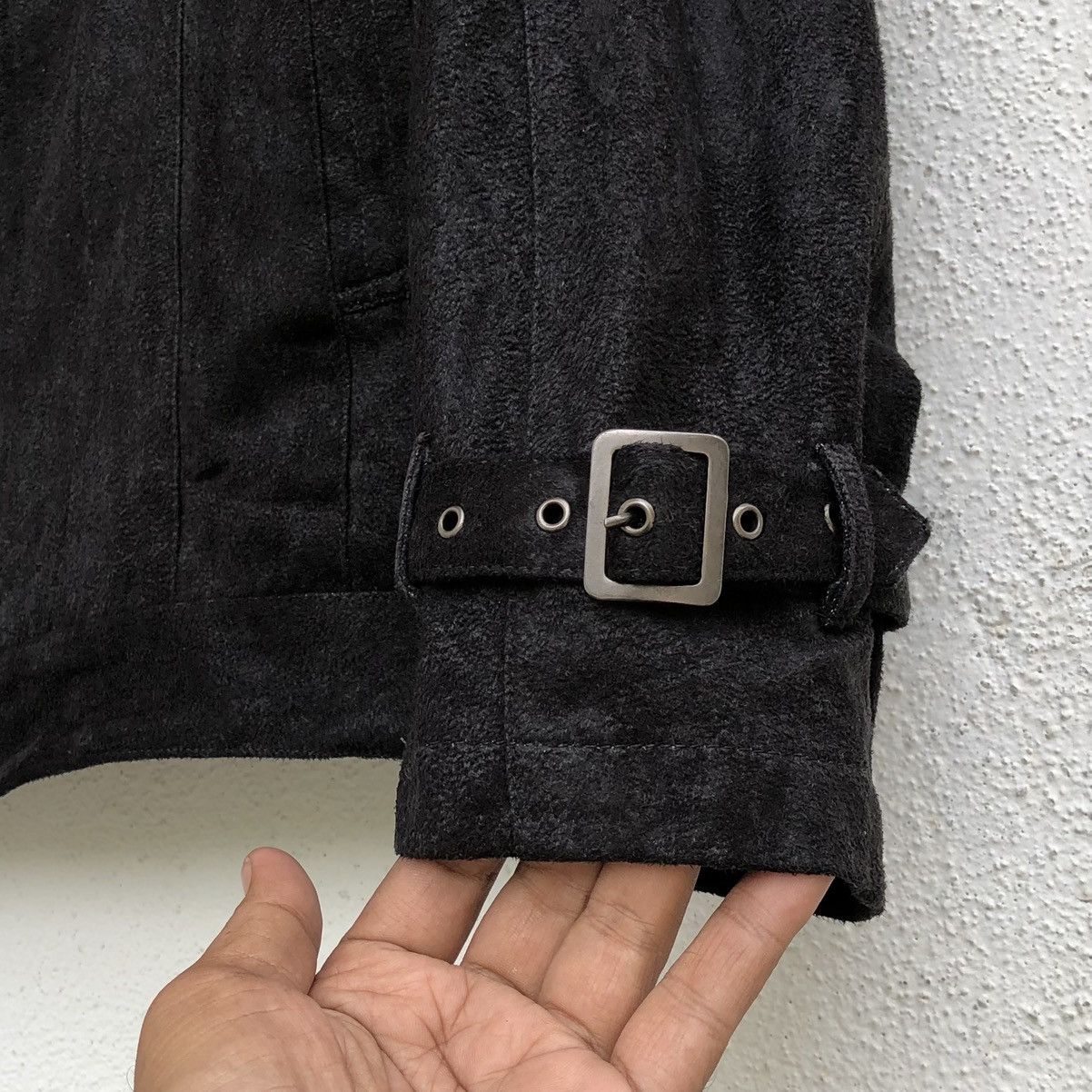 Japanese Brand Louis Chavlon Black Faux Suede Jacket Size US M / EU 48-50 / 2 - 14 Thumbnail