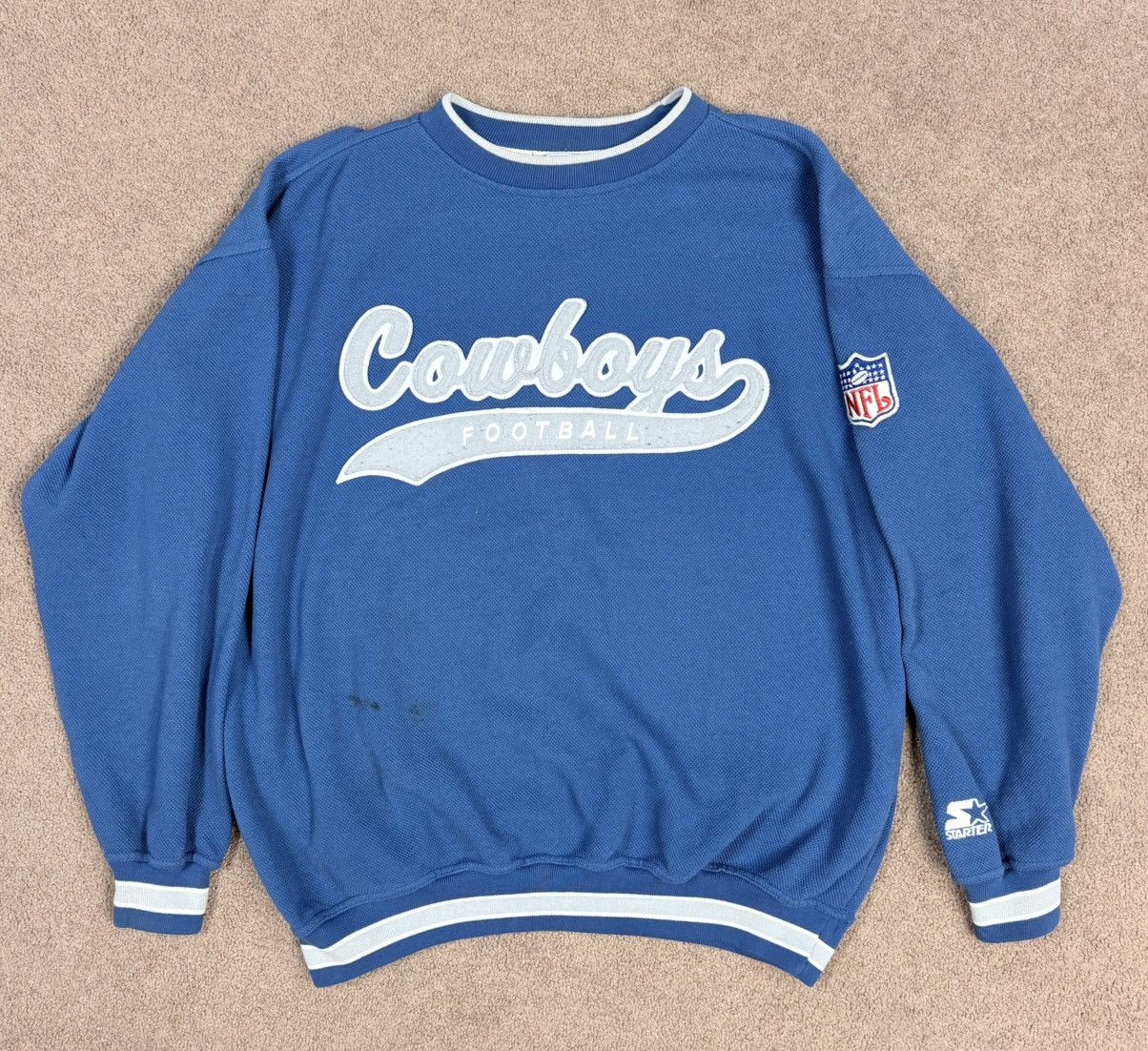 Starter Vintage 90’s Dallas Cowboys Starter Tailsweep crewneck Size US XL / EU 56 / 4 - 1 Thumbnail