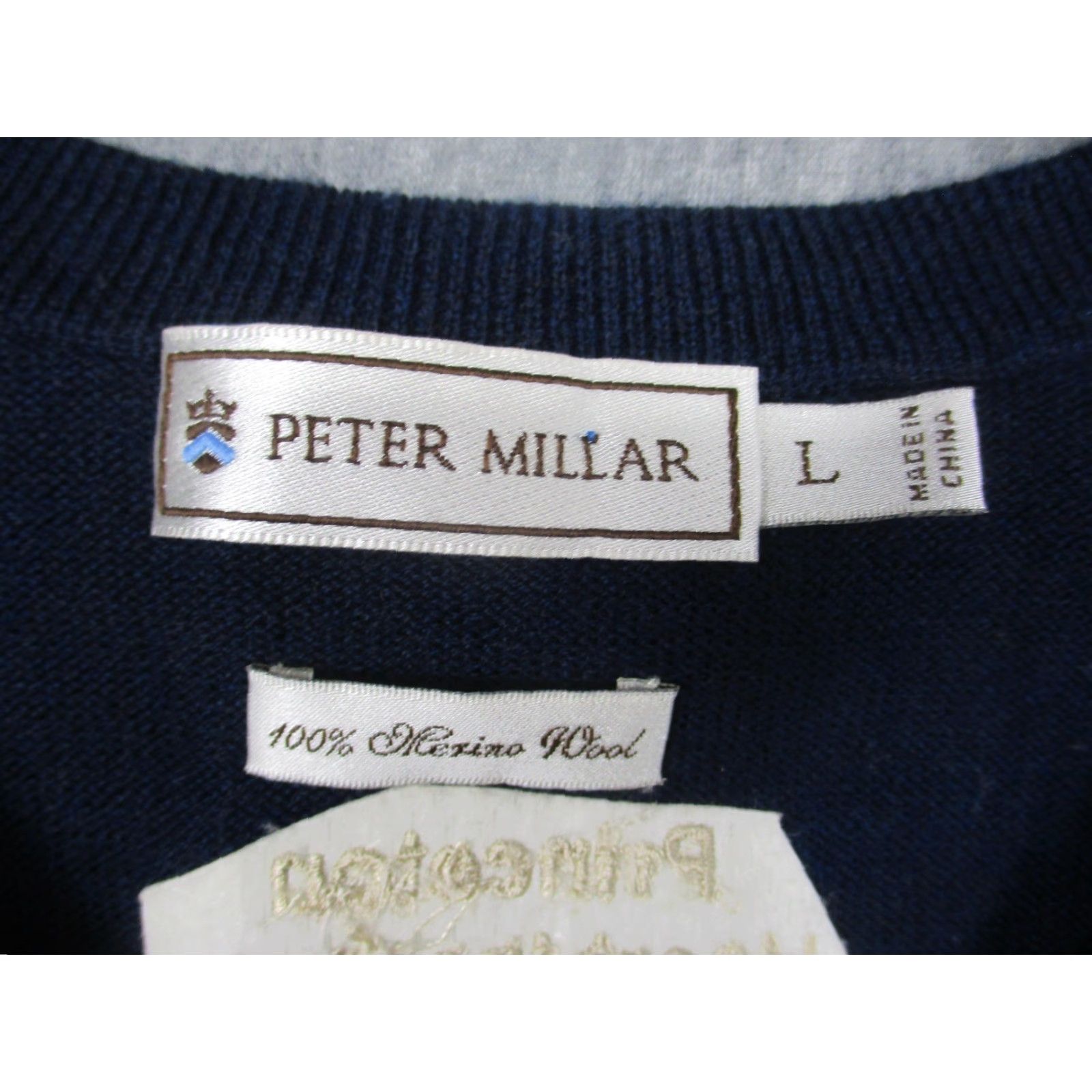 Peter Millar Peter Millar Vest Mens Large Blue Italian Merino Wool Shoal Creek Golf Size US L / EU 52-54 / 3 - 3 Thumbnail