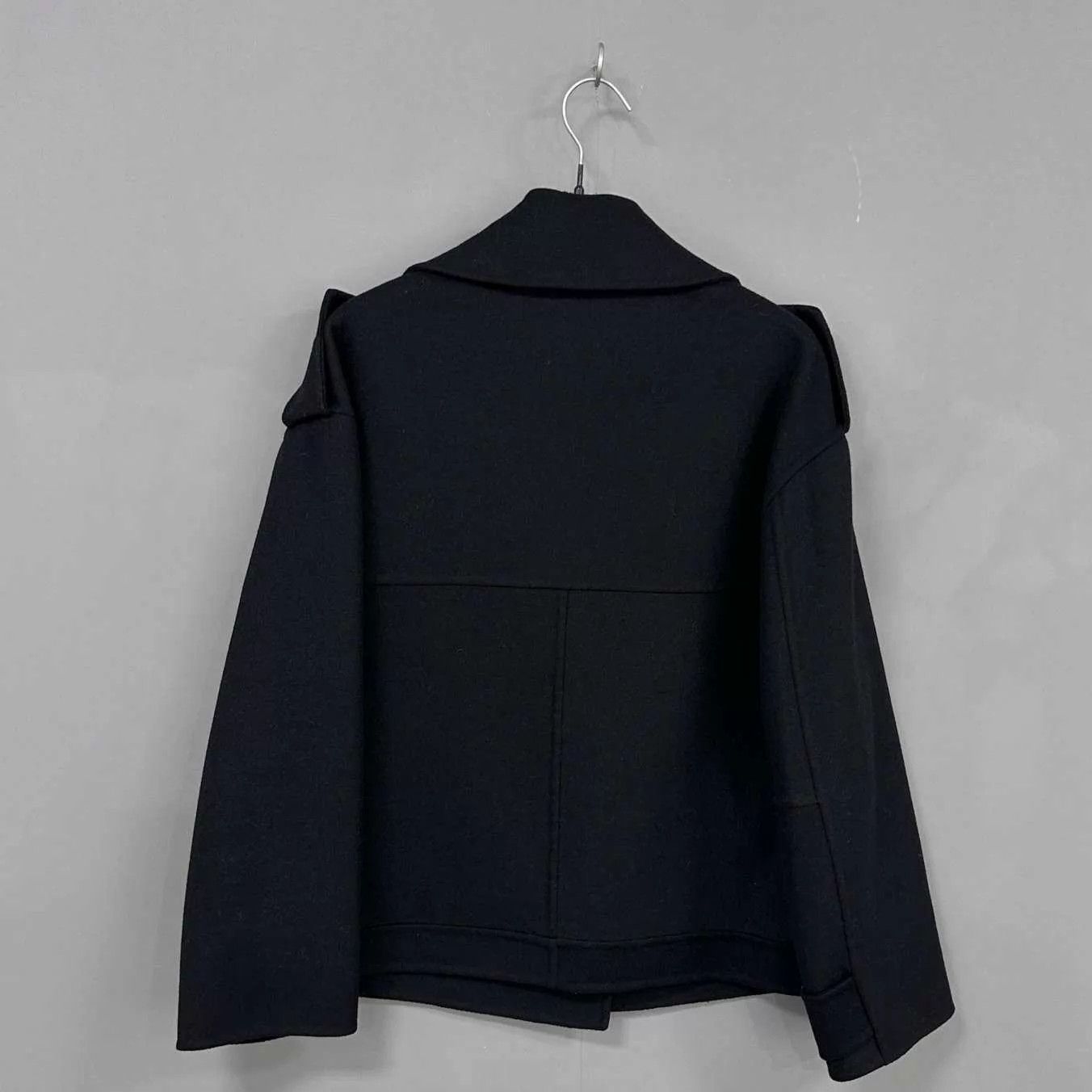 Valentino Valentino Black Double-Breasted Collared Jacket 38 Size XS / US 0-2 / IT 36-38 - 3 Thumbnail