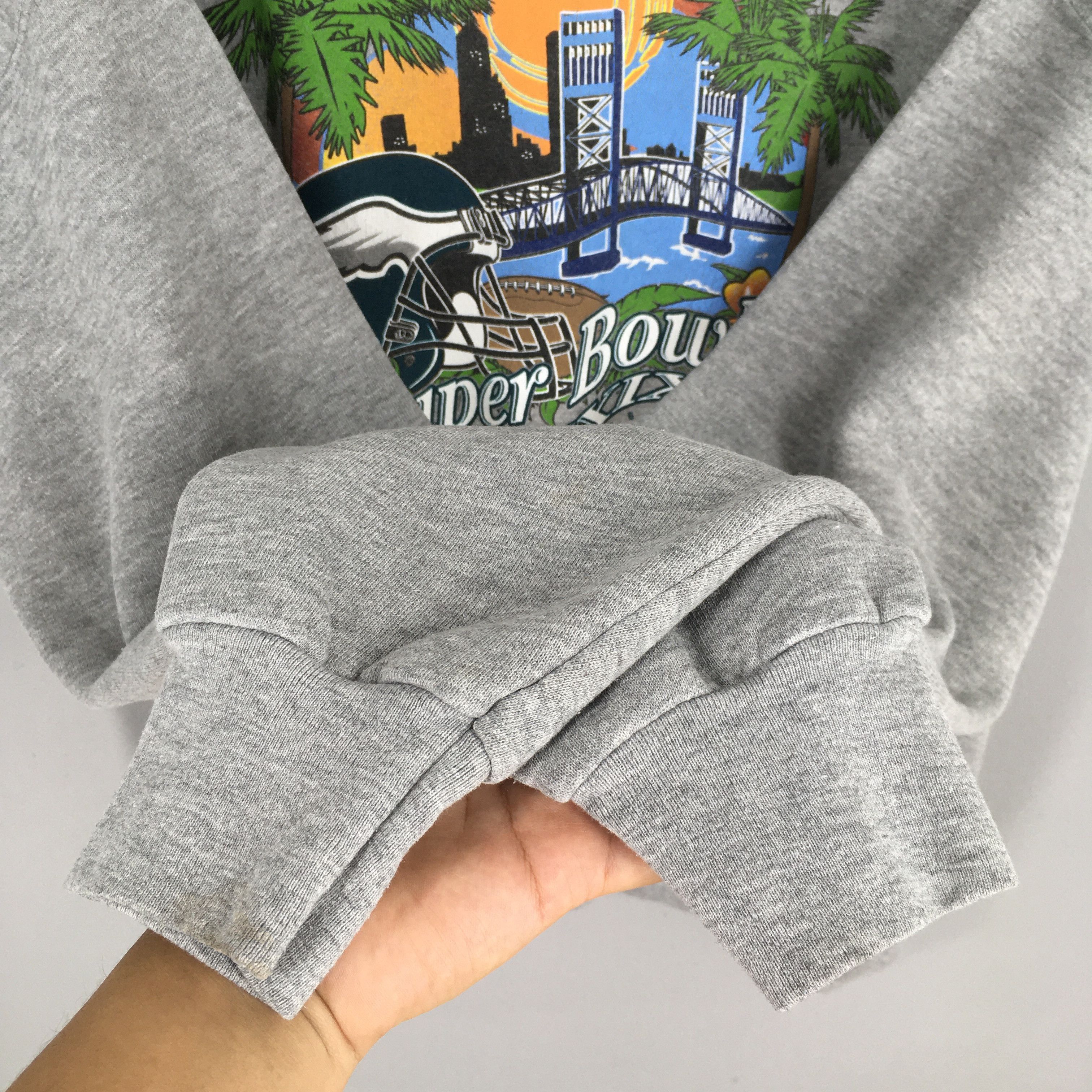 NFL Vintage Philadelphia Eagles Football NFL Sweatshirt 2XLarge Size US XXL / EU 58 / 5 - 4 Thumbnail