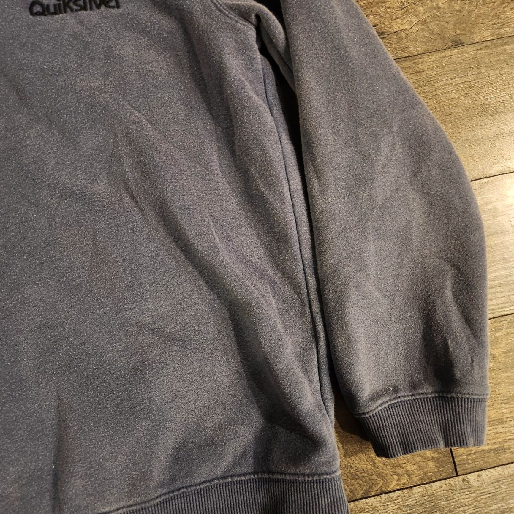 Quiksilver Quiksilver Hoodie 50th Anniversary Mens Medium Blue Embroidered Retro Surfer Shirt Sweatshirt Pullover Hooded Graphic Print Logo Crew Neck Knit Cotton Size US M / EU 48-50 / 2 - 5 Thumbnail
