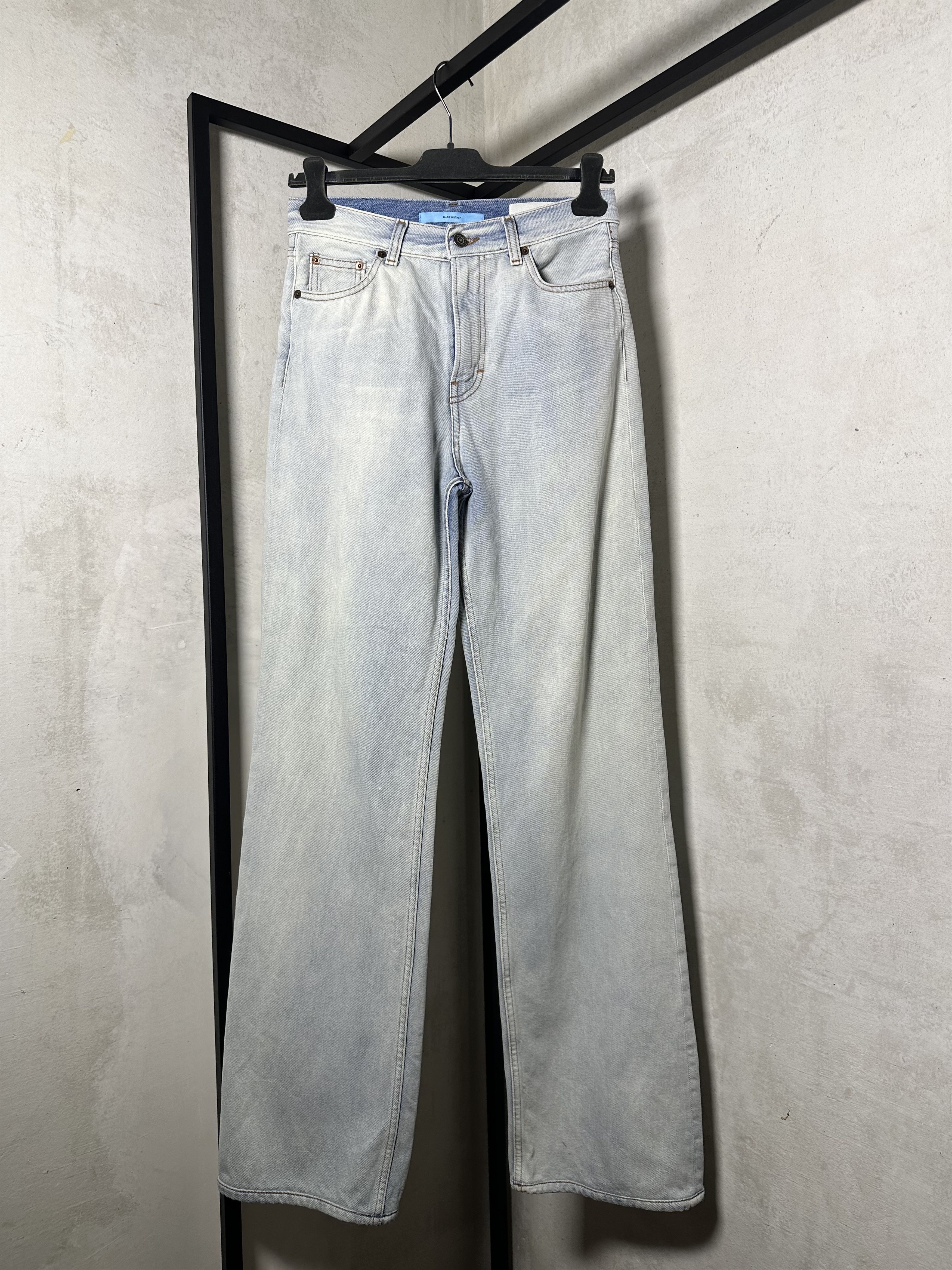 Haikure Haikure Worn Blue Straight Jeans Size 26" / US 2 / IT 38 - 2 Thumbnail
