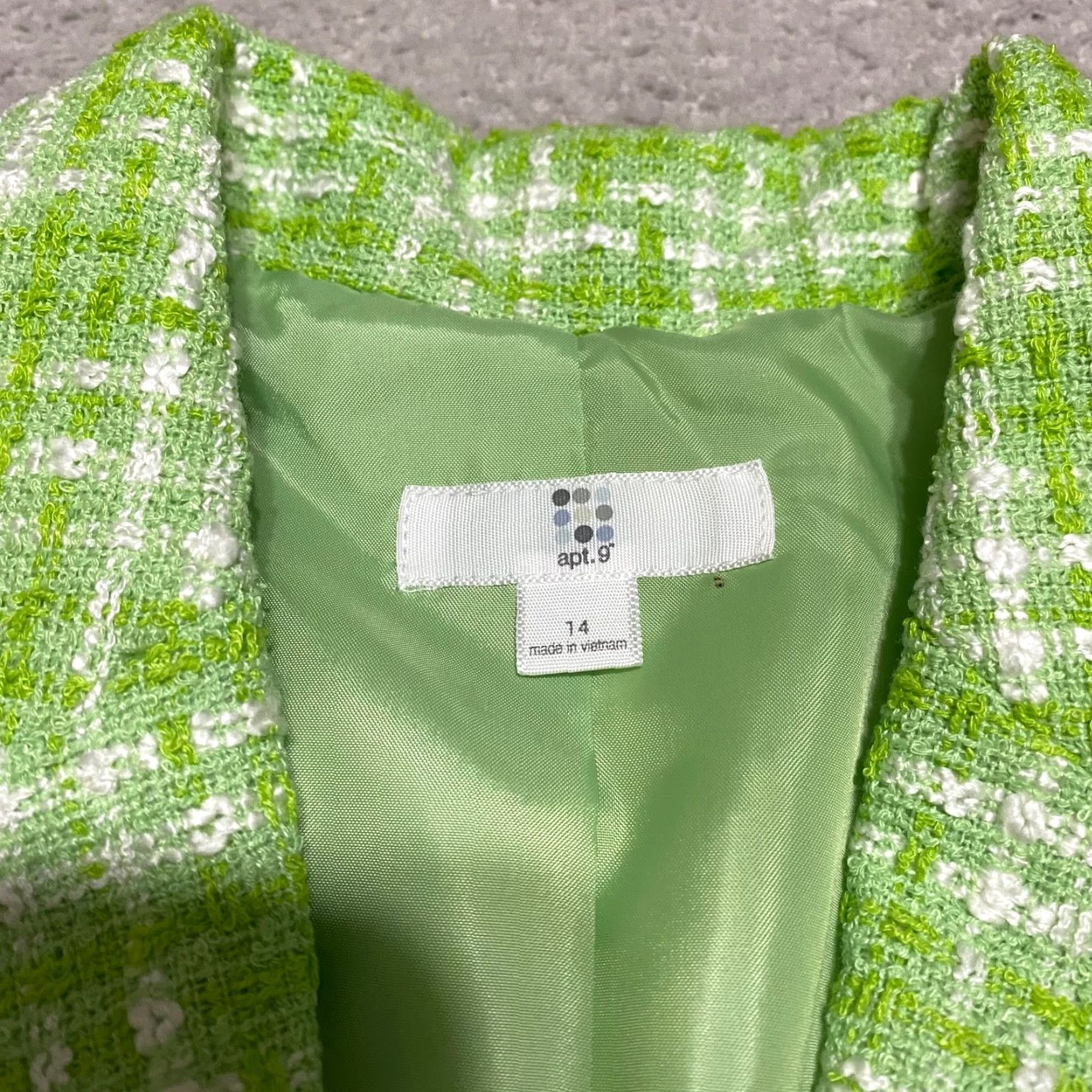 Apt. 9 Apt. 9 Coat Green Plaid Button Up Long Sleeve Lined Pockets Womens 14 Regular Size XL / US 12-14 / IT 48-50 - 3 Thumbnail