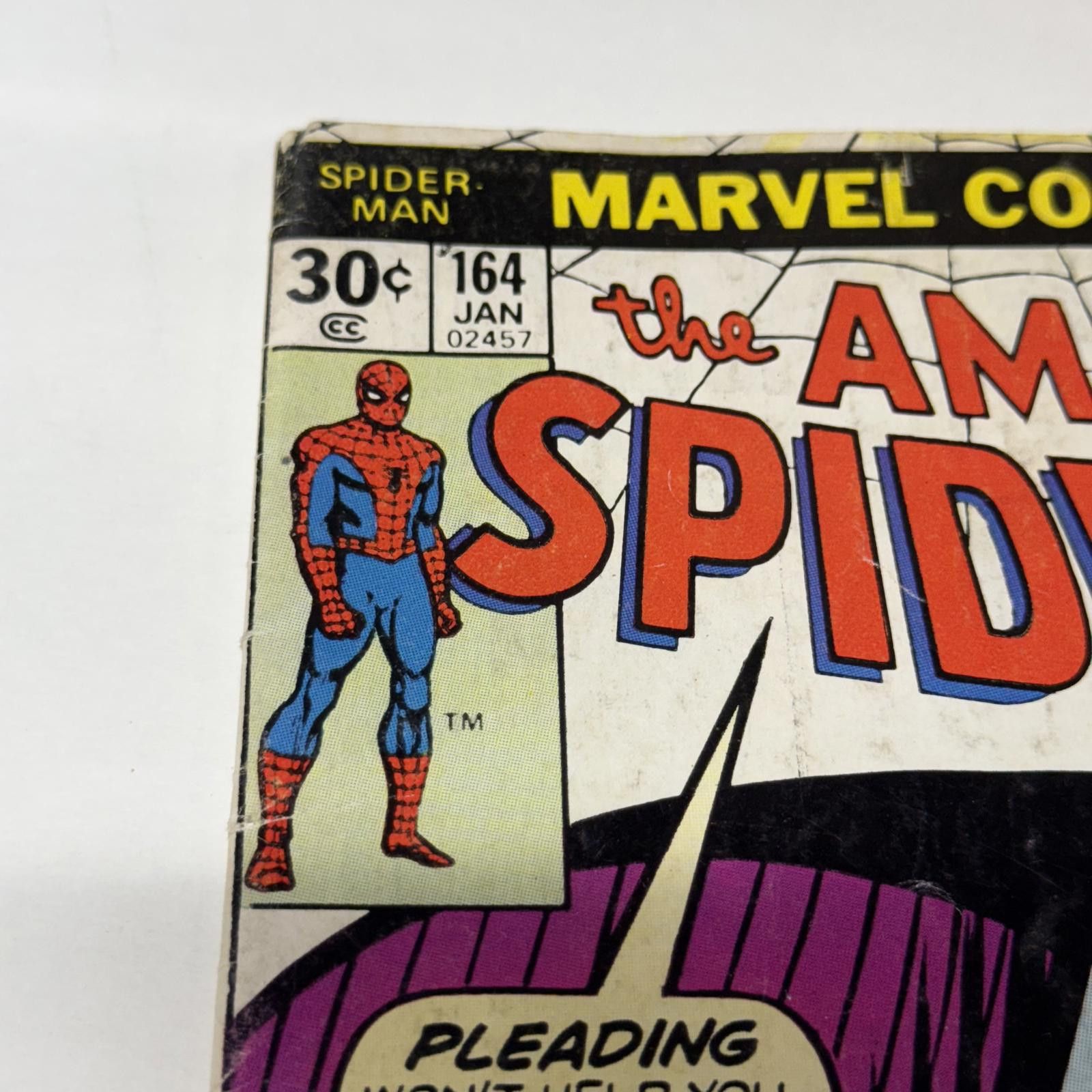 Marvel Comics VTG Marvel The Amazing Spider-Man #164 JAN 1977 KINGPIN VG+ Size ONE SIZE - 3 Thumbnail