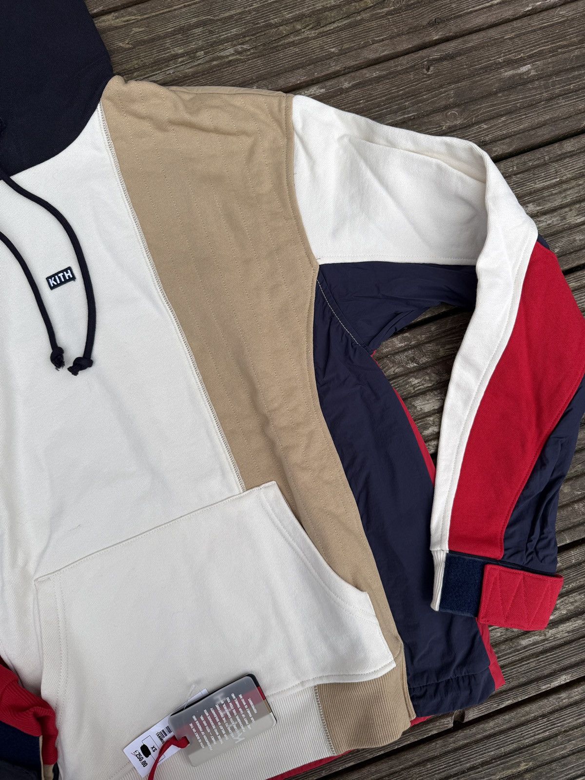 Kith Kith Mixed Fabric Colourblock Hoodie Size US XS / EU 42 / 0 - 2 Thumbnail